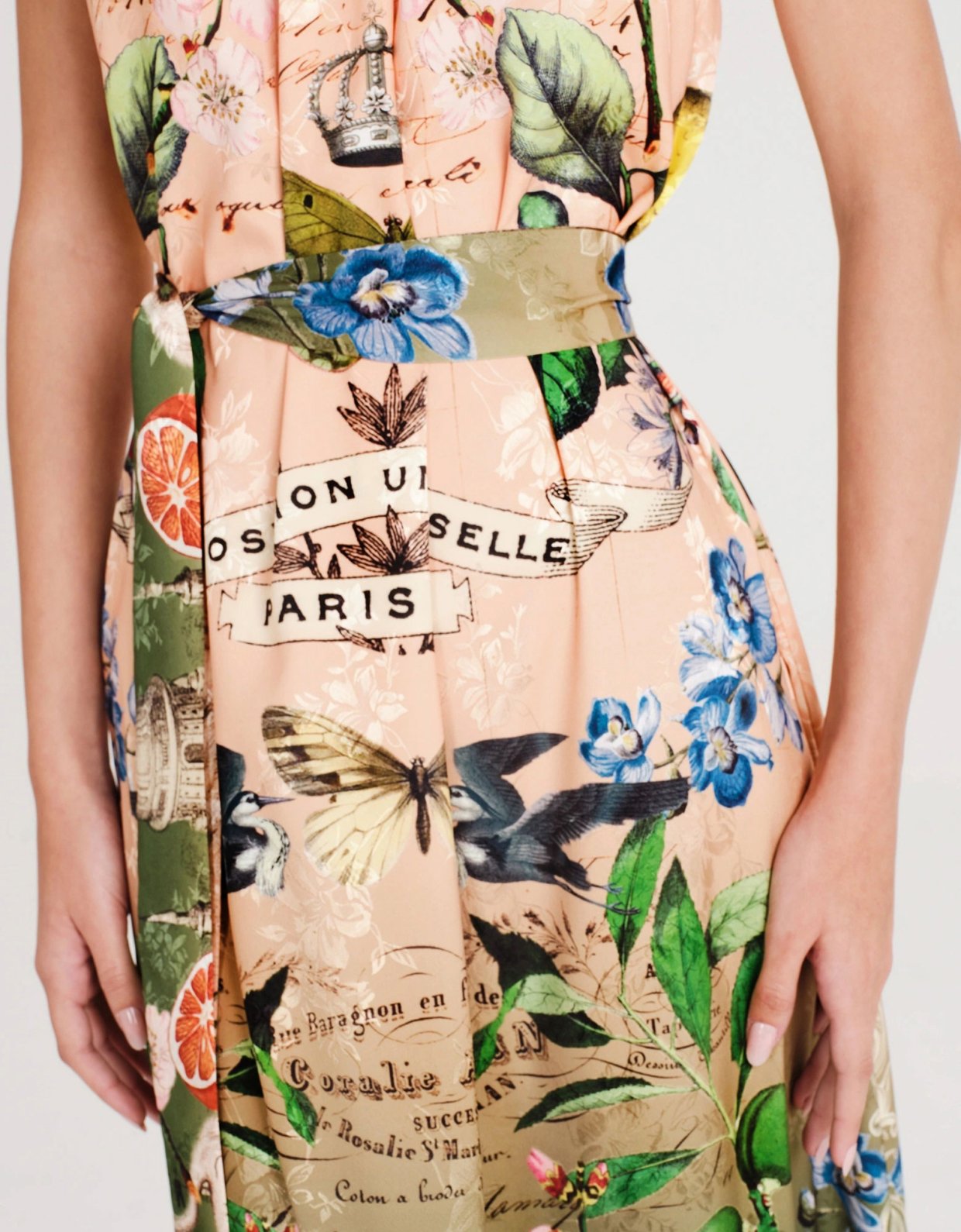 Peace and Chaos Citrus jacquard long dress