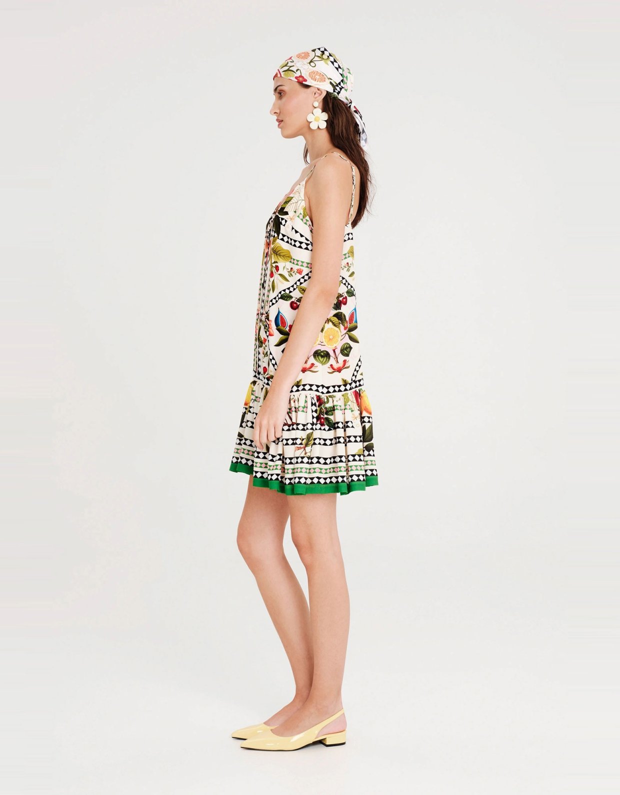 Peace and Chaos Tutti-frutti short dress