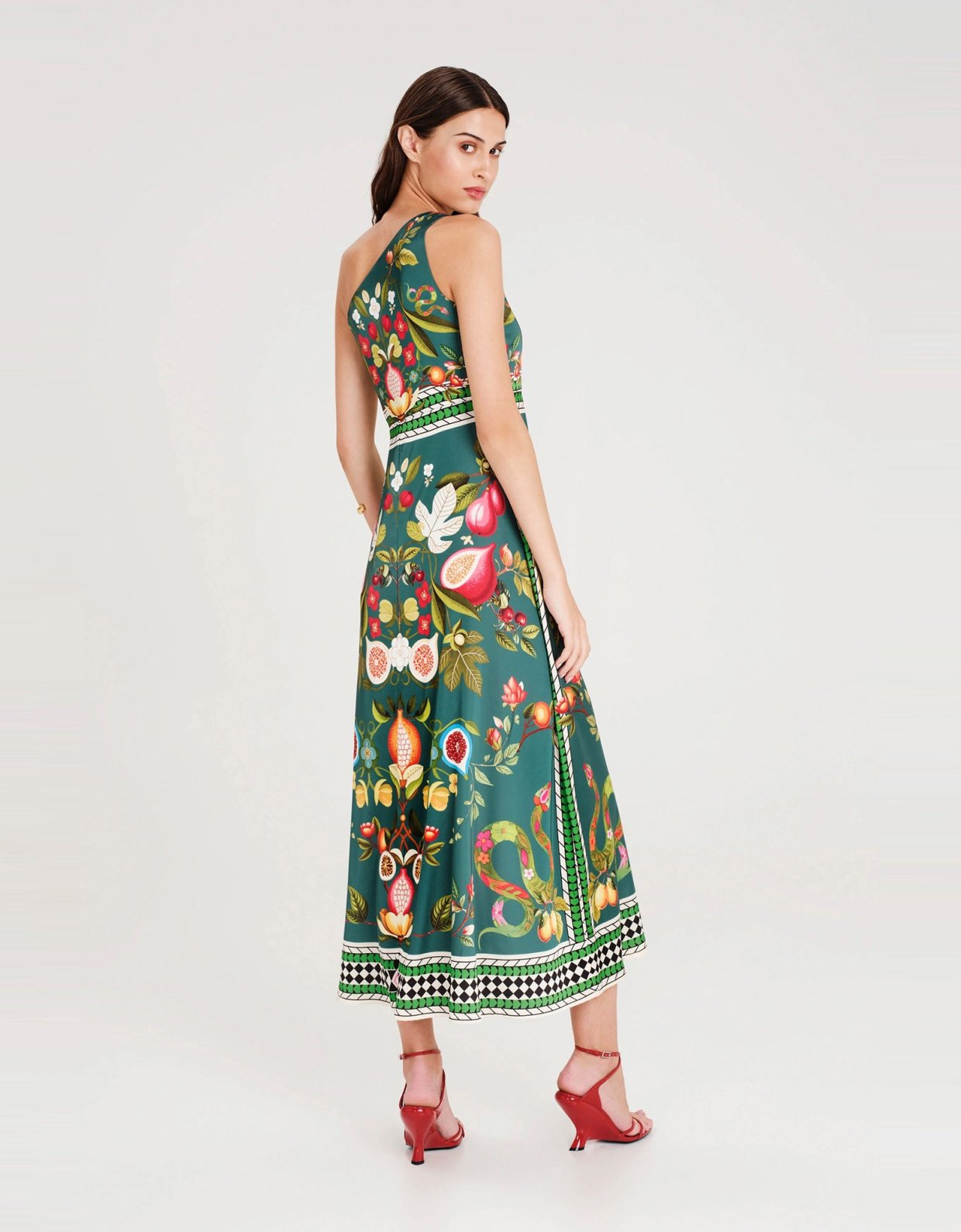 Peace and Chaos Nectar one shoulder silky dress