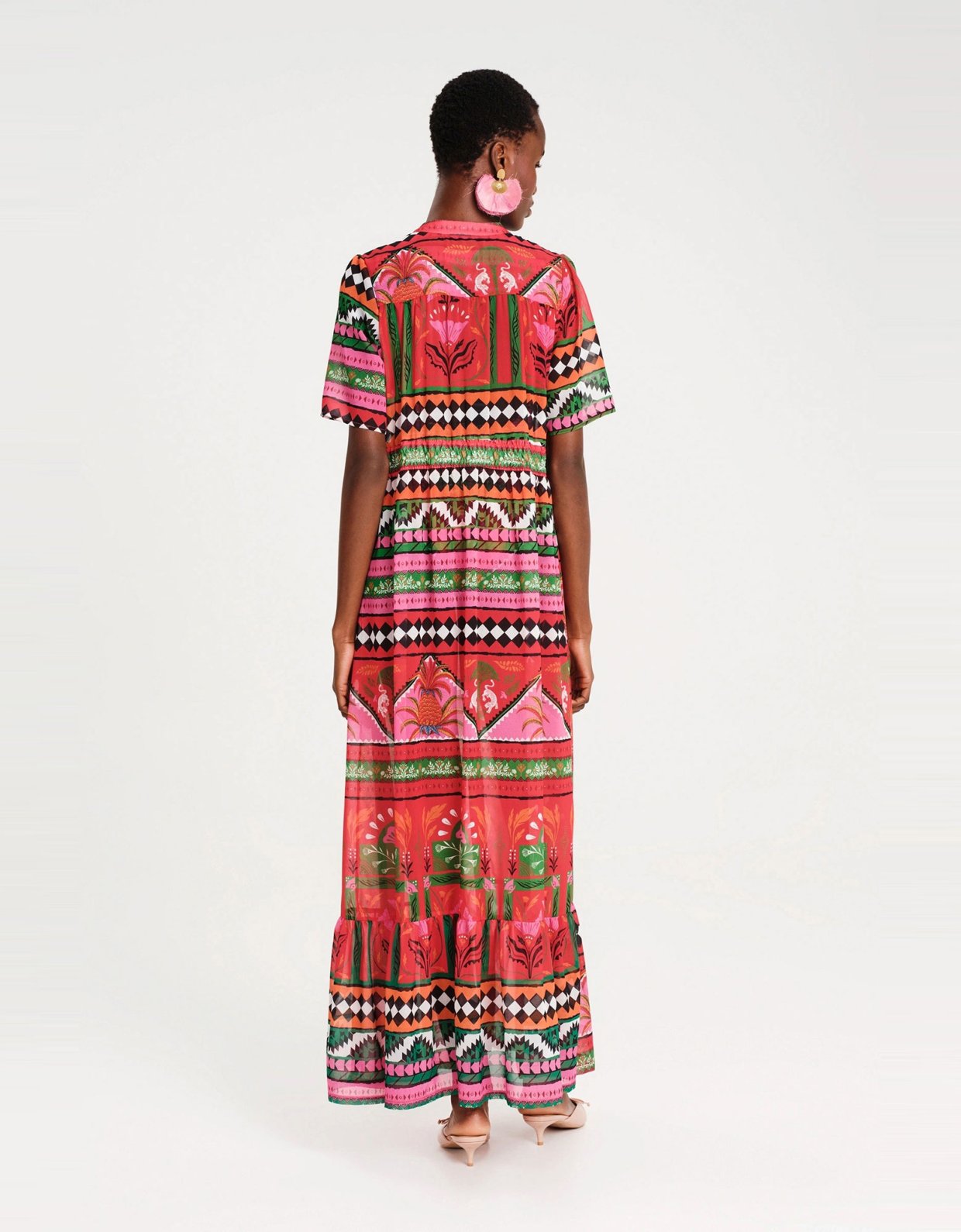 Peace and Chaos Pina colada shirt dress