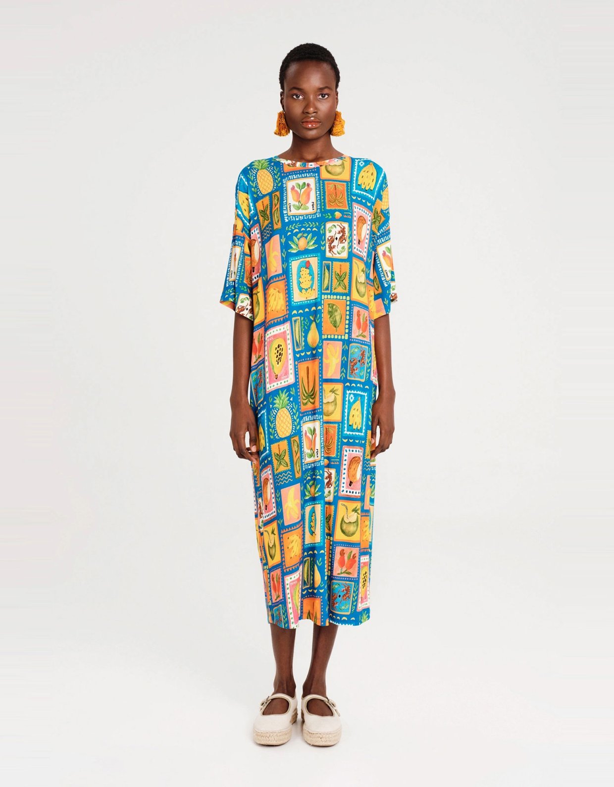 Peace and Chaos Papaya long dress