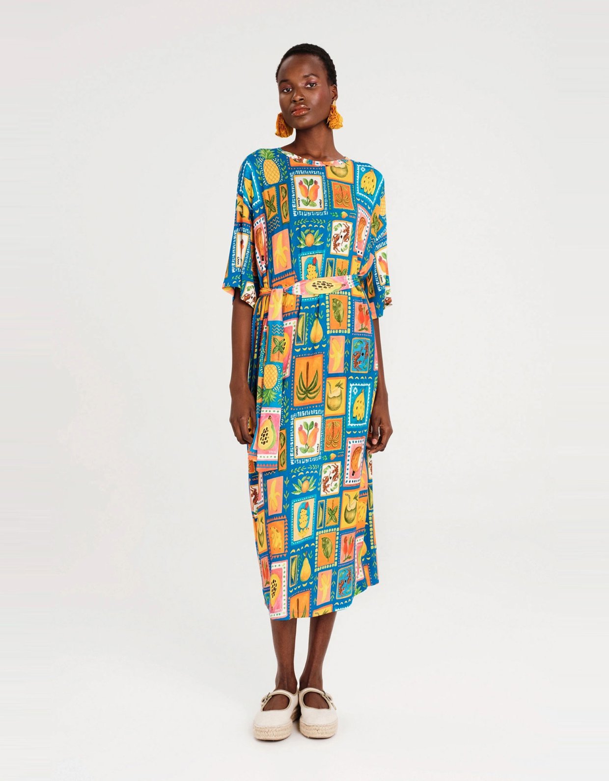 Peace and Chaos Papaya long dress