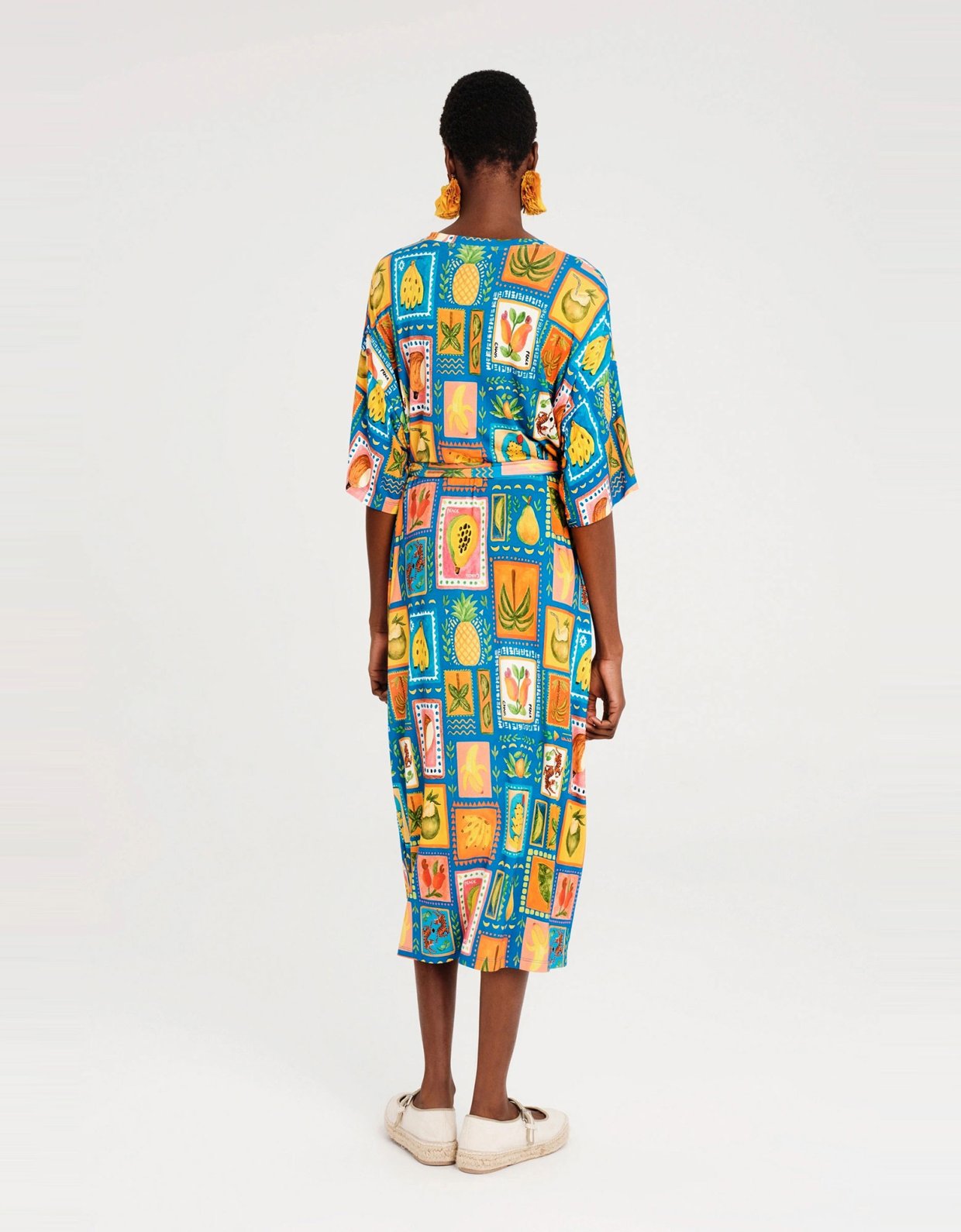 Peace and Chaos Papaya long dress