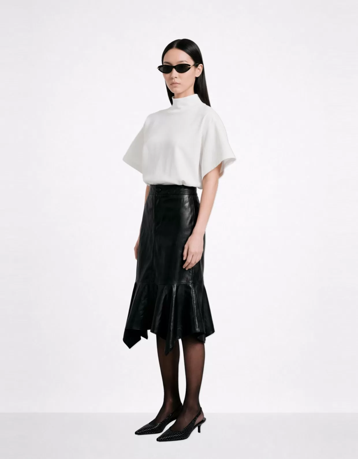 Mallory the label Dove off white knit top