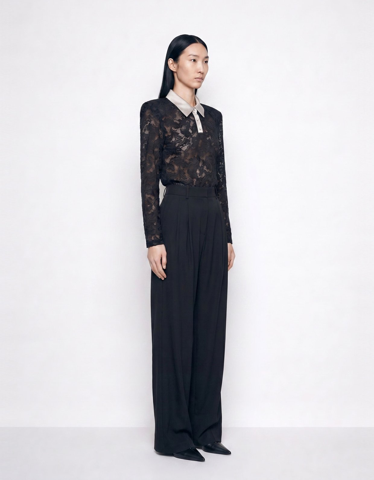 Mallory the label Shadow bloom black top
