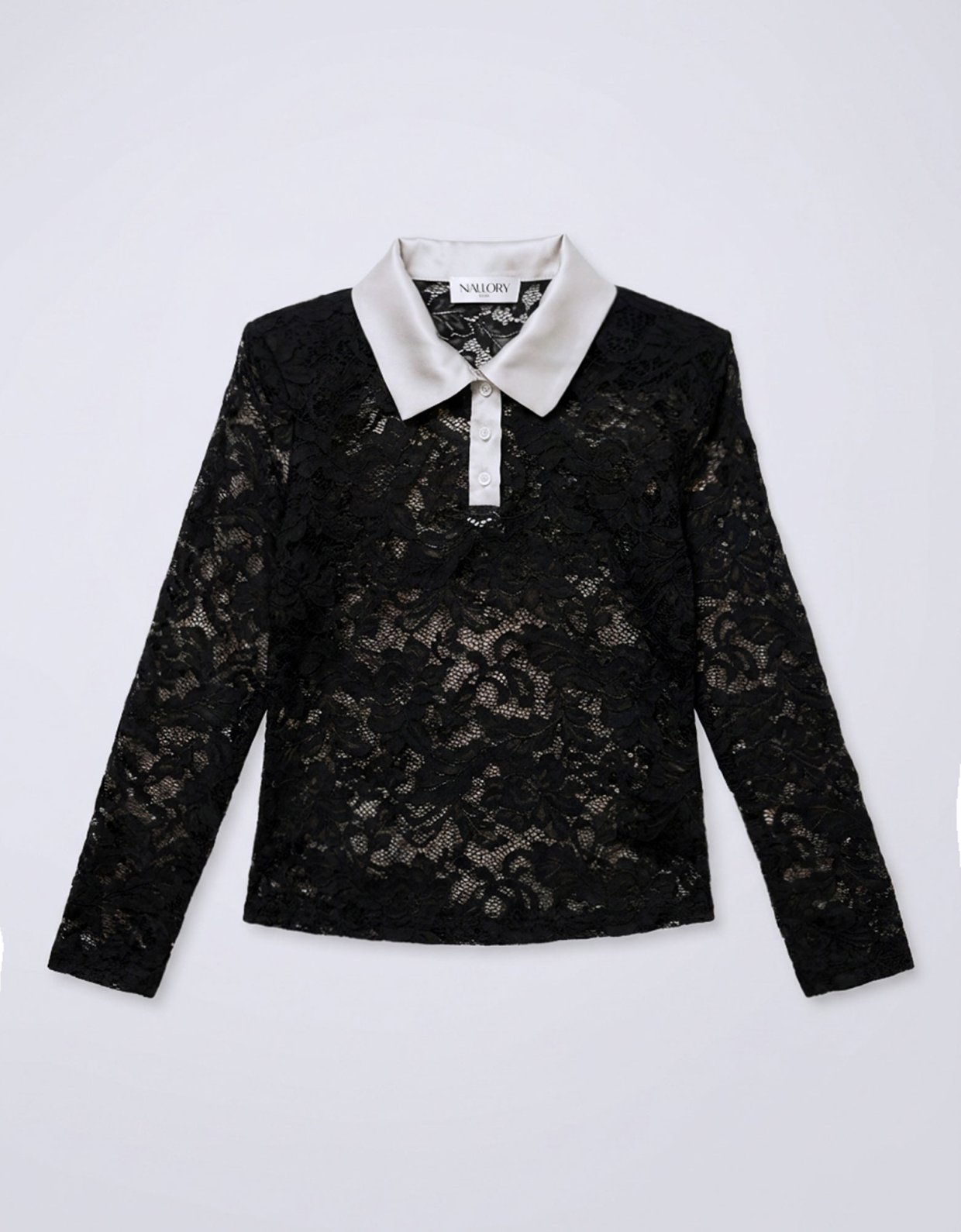 Mallory the label Shadow bloom black top