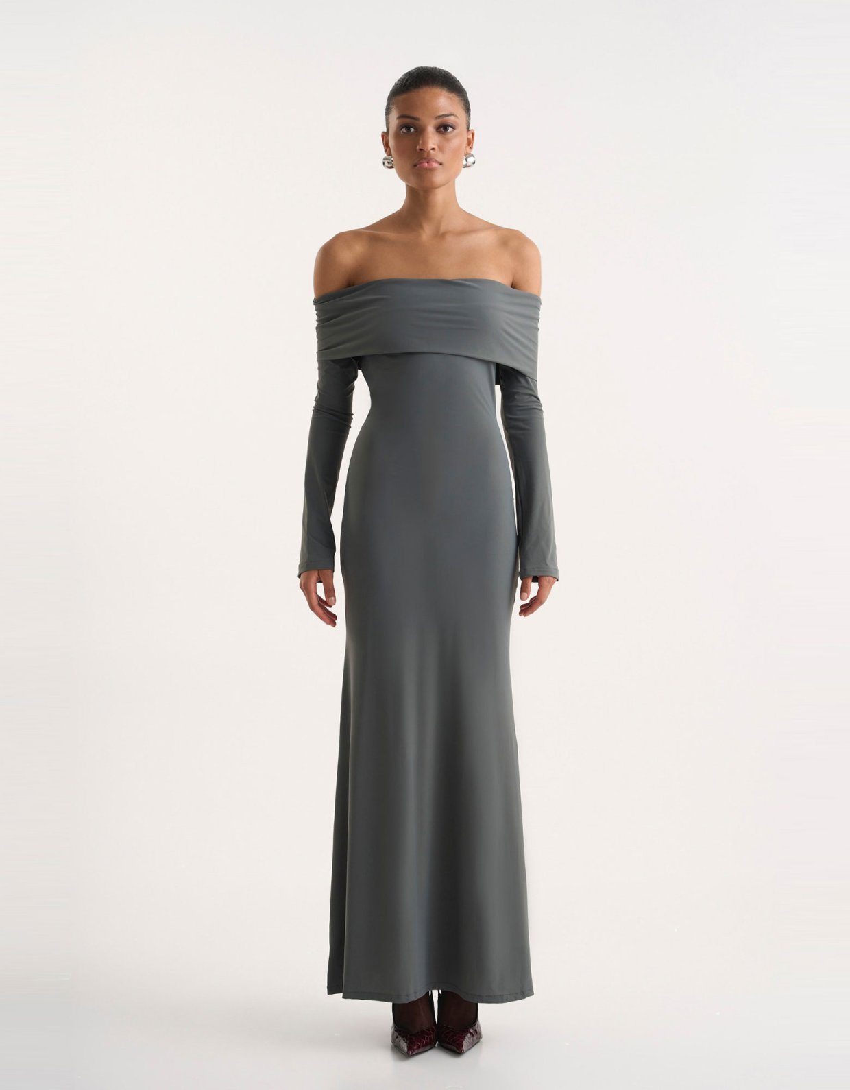 Studio 83 Nura grey maxi dress