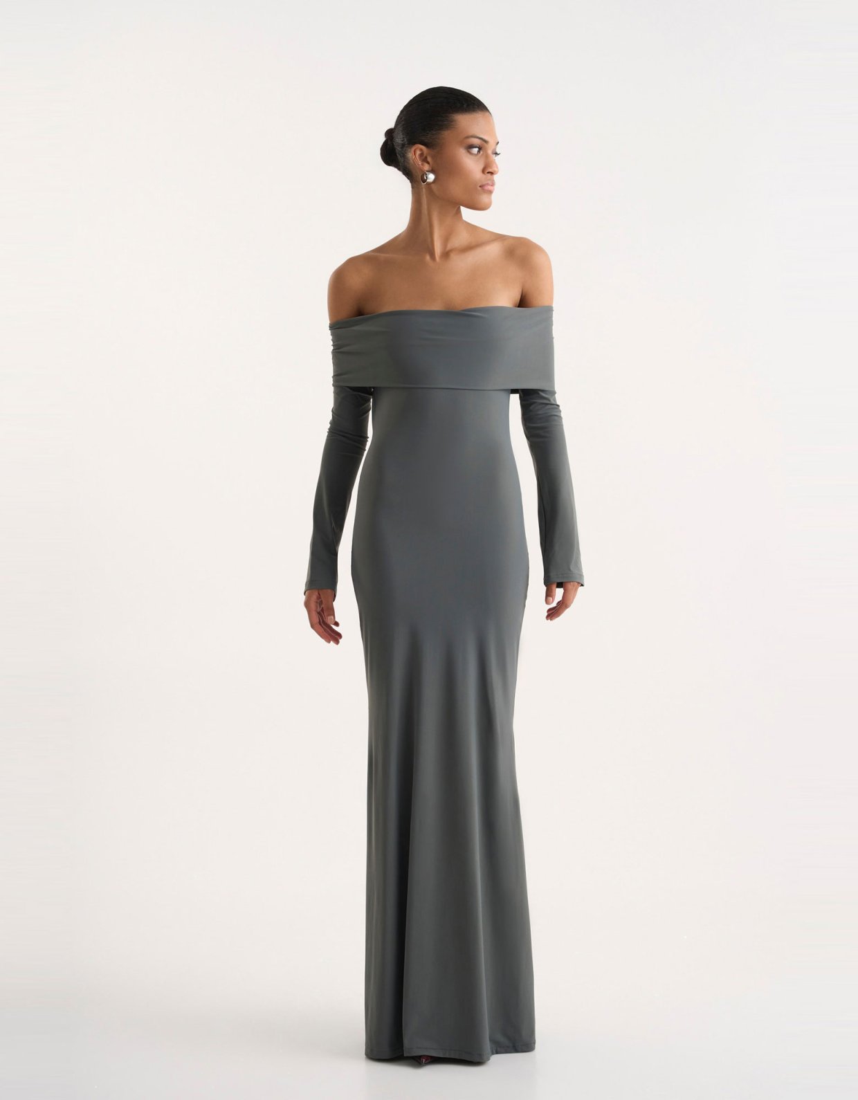 Studio 83 Nura grey maxi dress