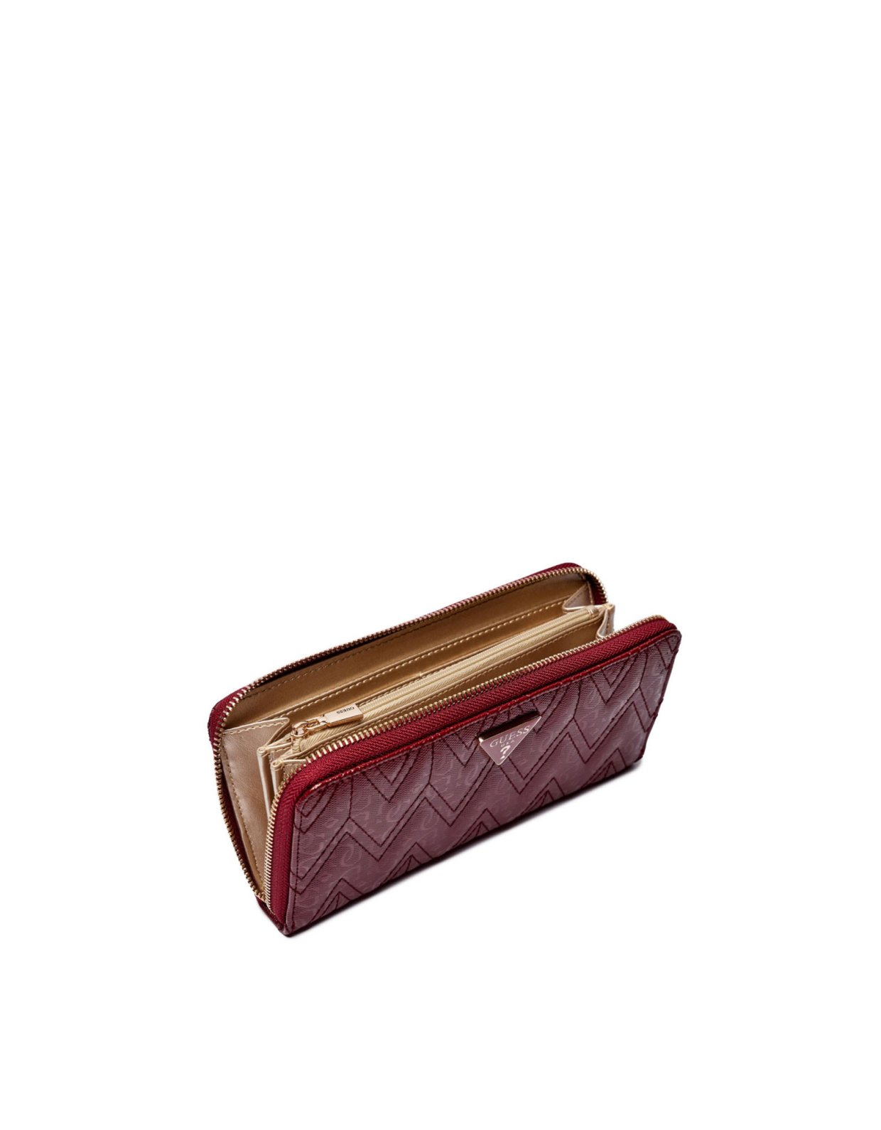 Guess Adelard maxi wallet burgundy