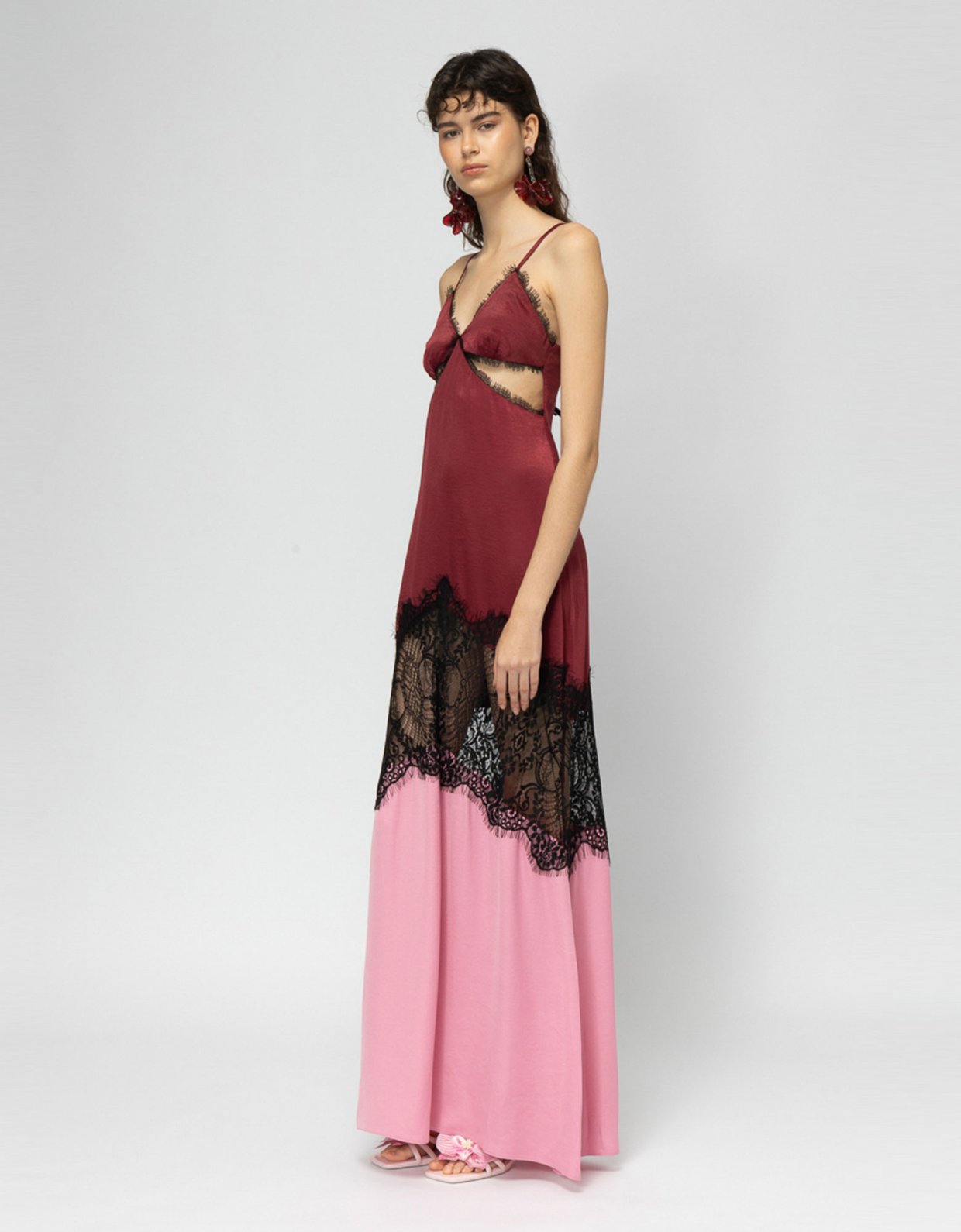Mallory the label Savai bordeaux dress