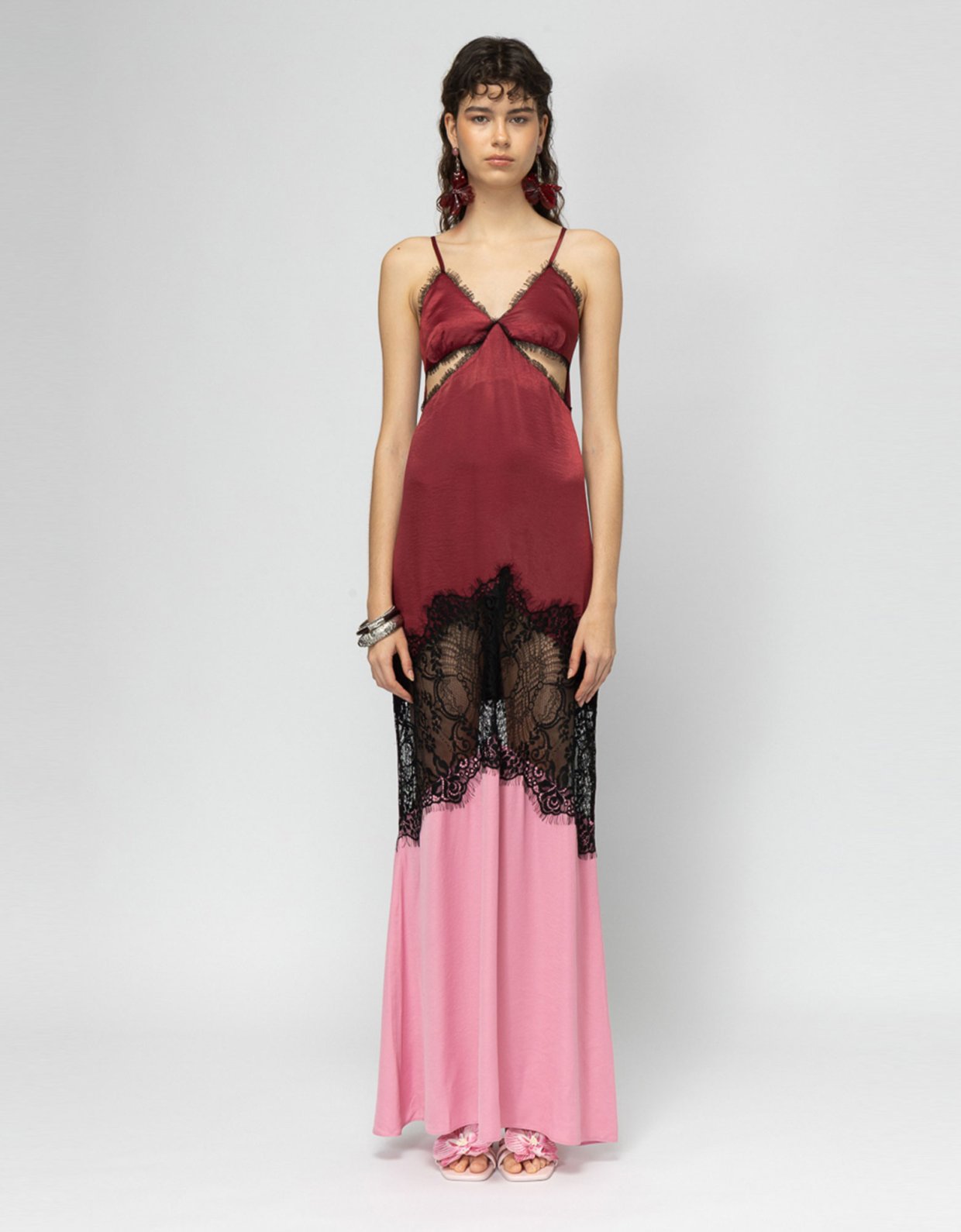 Mallory the label Savai bordeaux dress