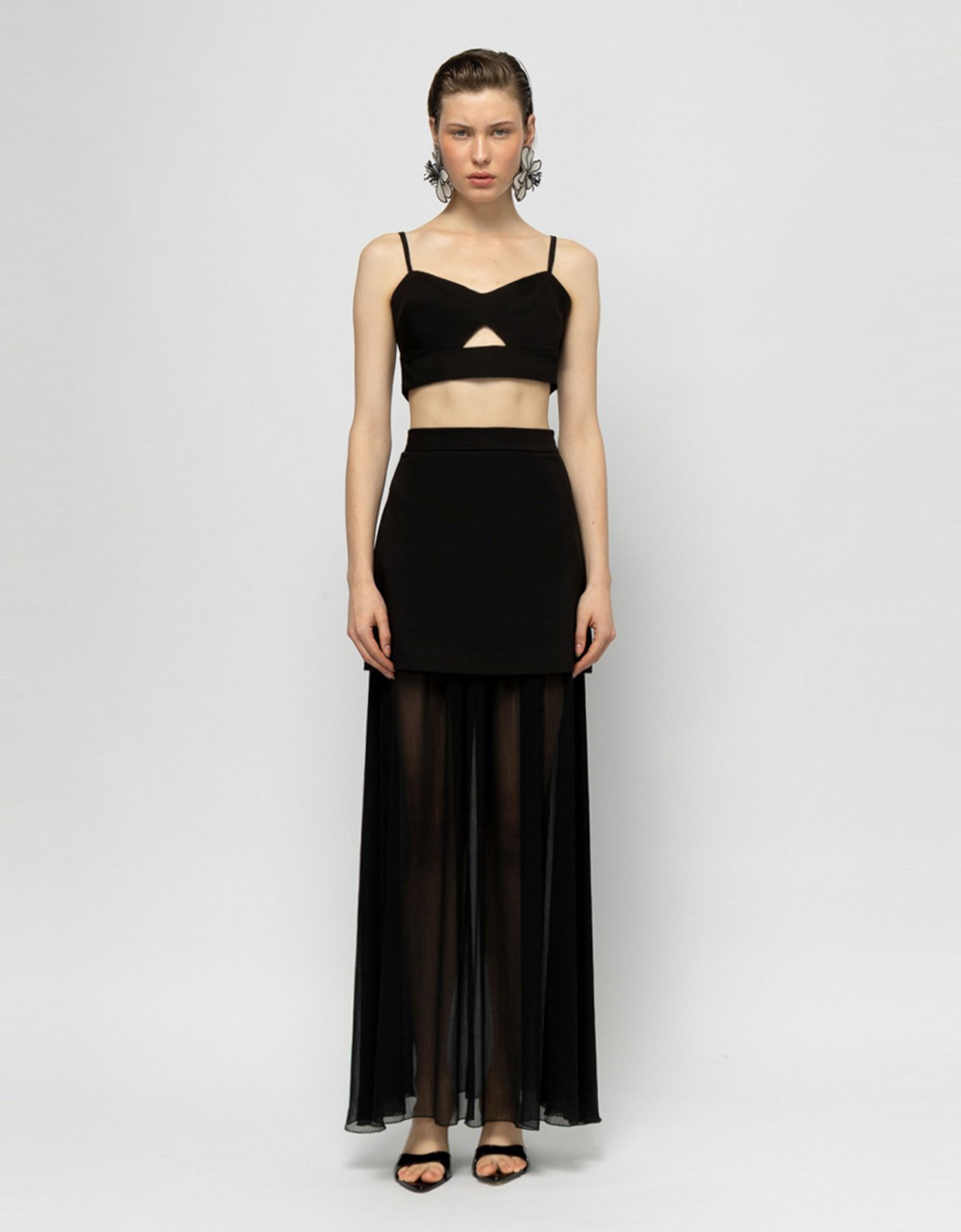 Mallory the label Drago top black