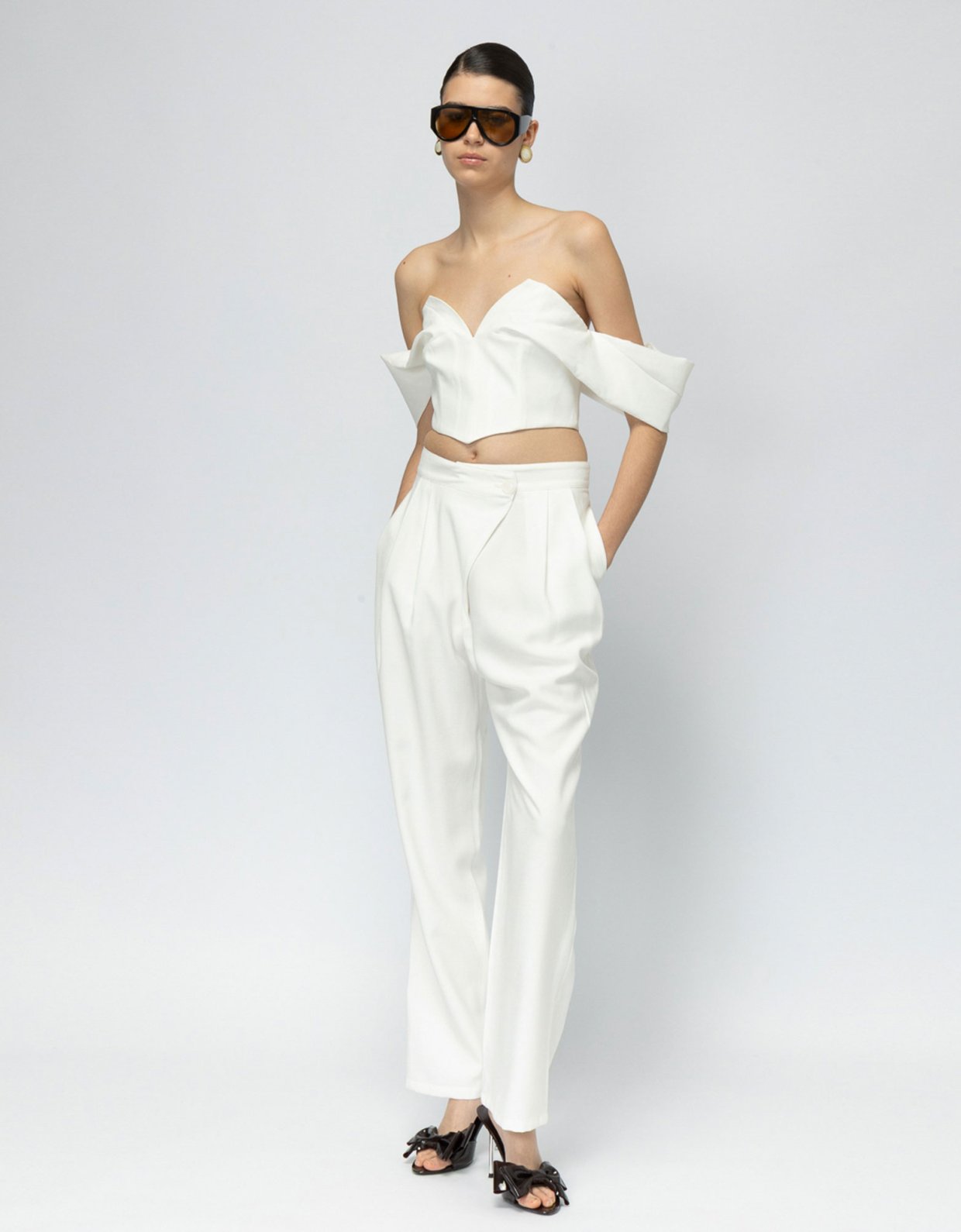 Mallory the label Sea salt top white