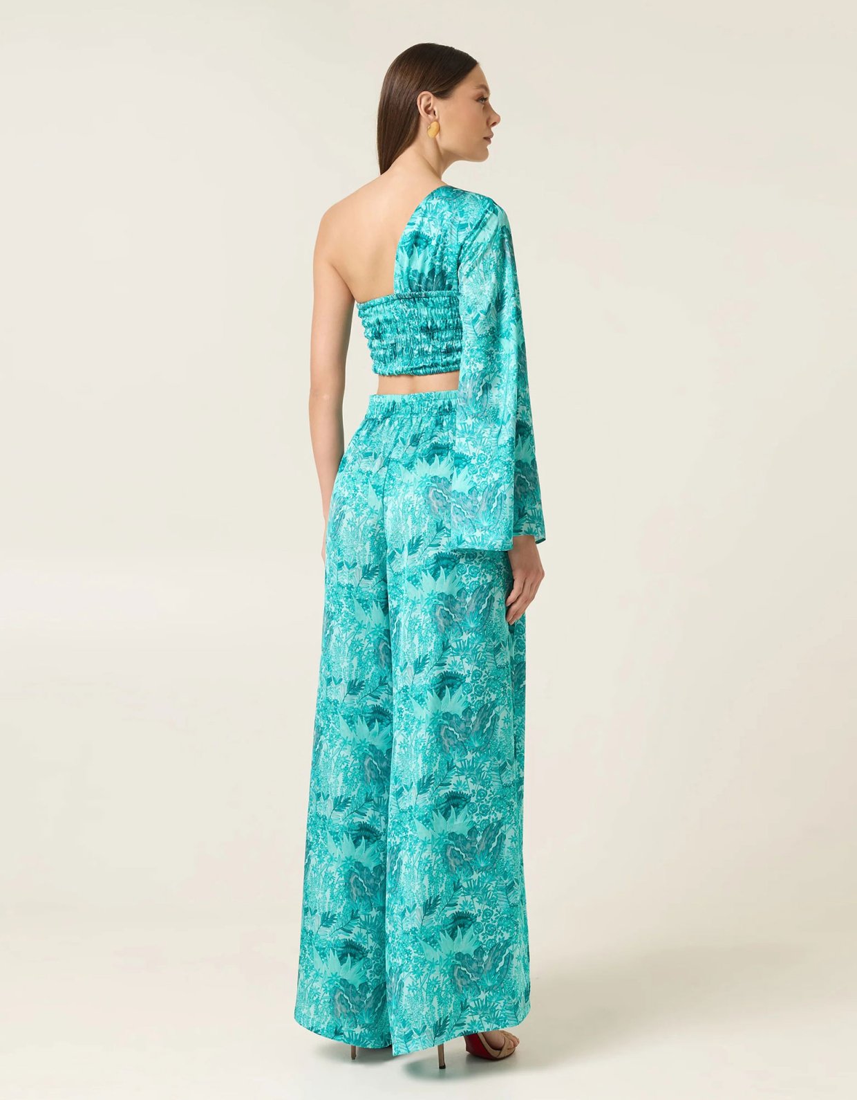 Eveleya Serafina high waisted satin pants