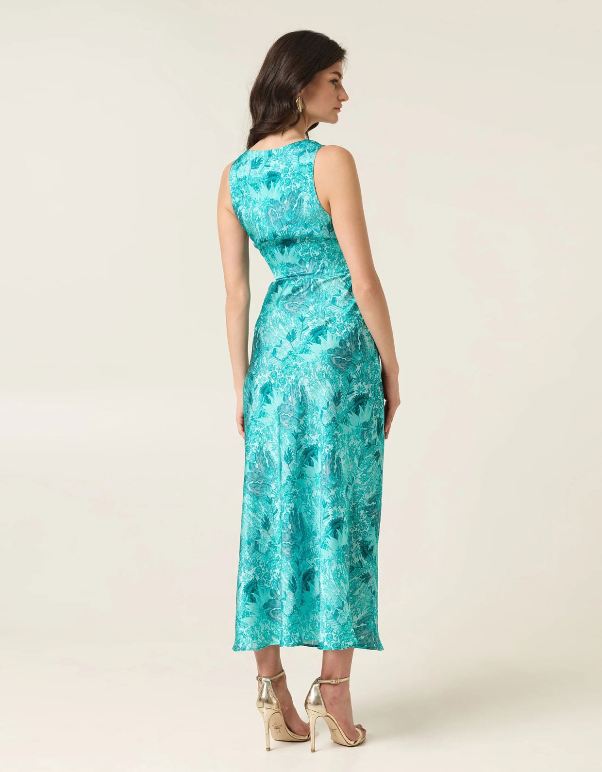 Eveleya Serafina midi satin dress