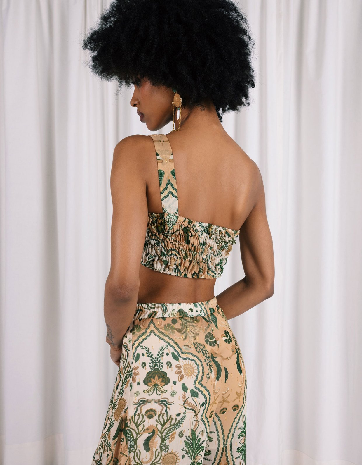 Abstracto Shells wide leg pants