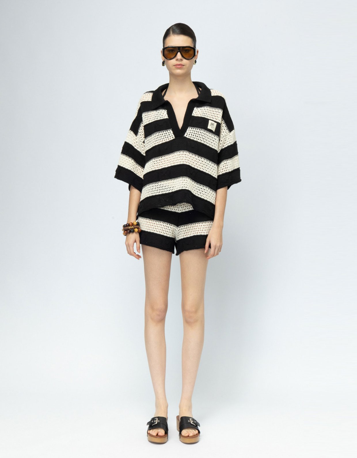Mallory the label Sole b&w shorts