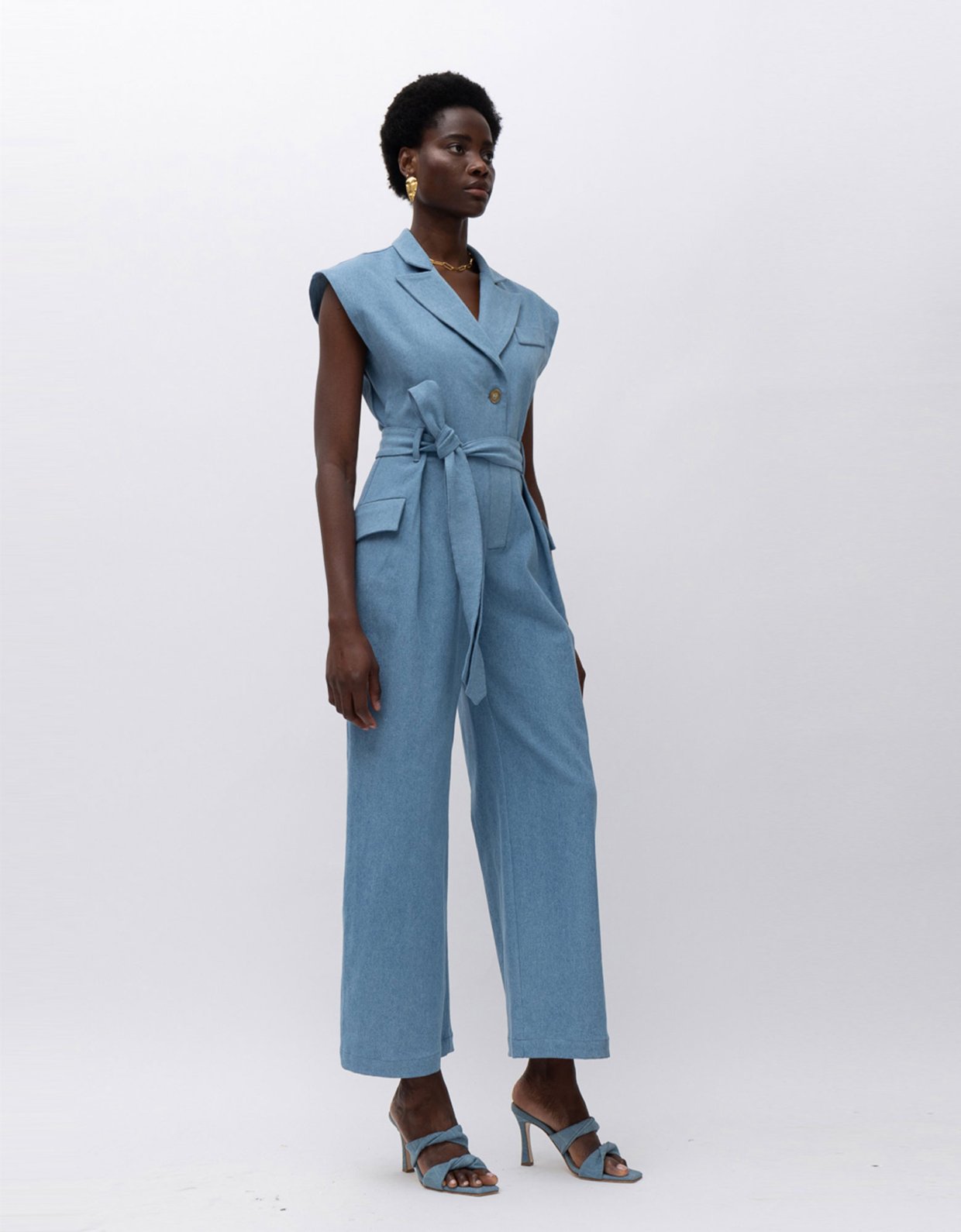 Mallory the label Apu jumpsuit denim