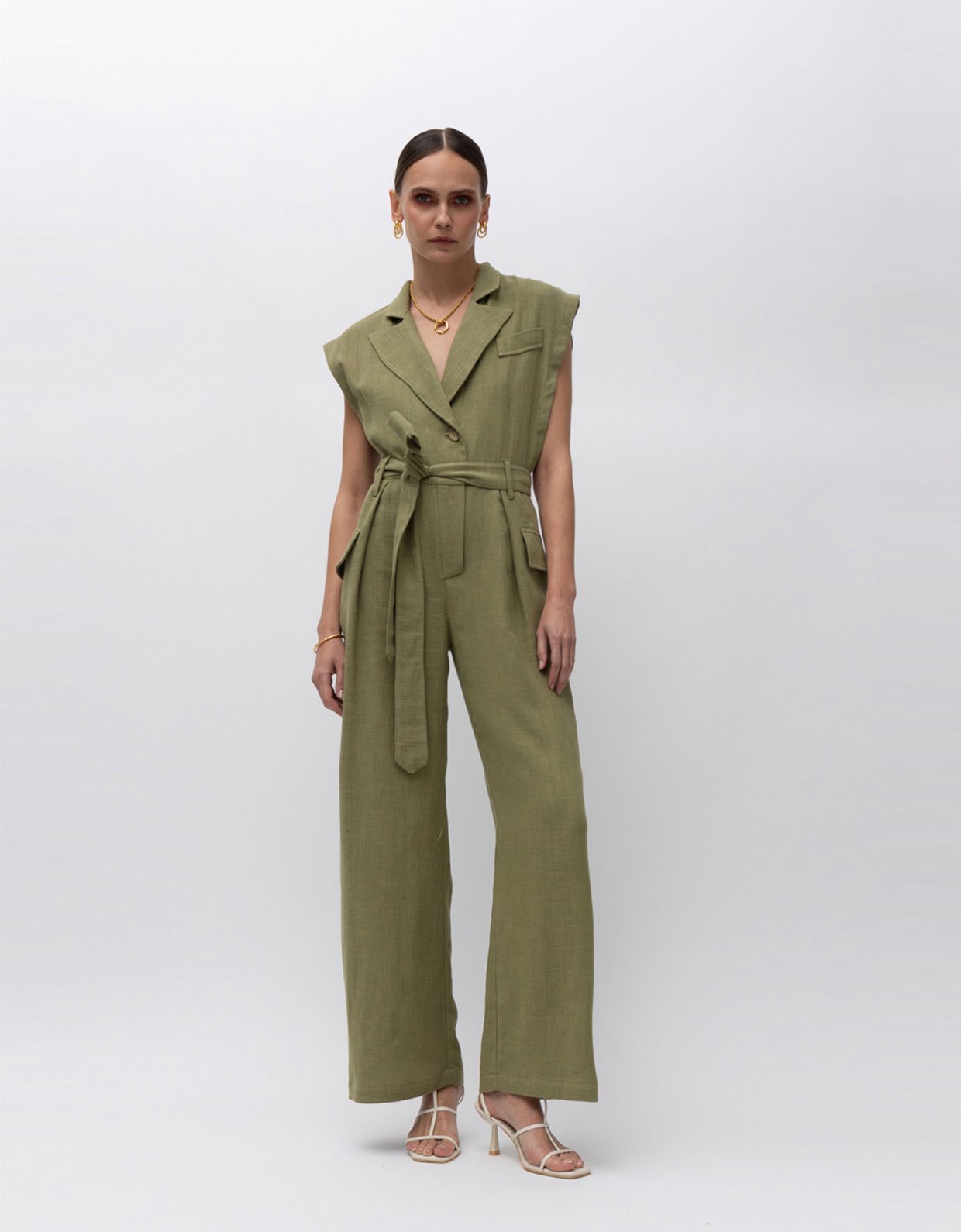 Mallory the label Apu jumpsuit olive