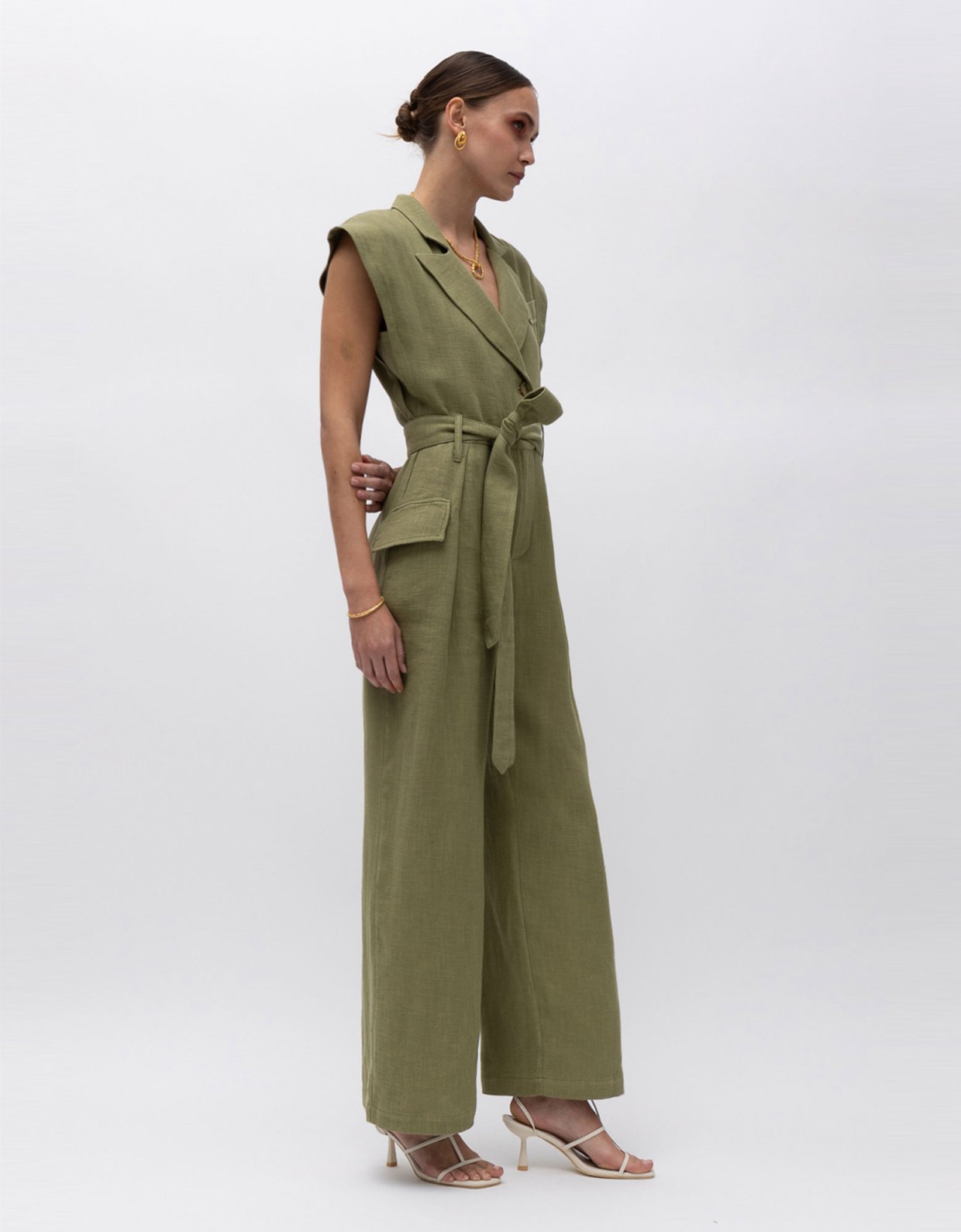 Mallory the label Apu jumpsuit olive