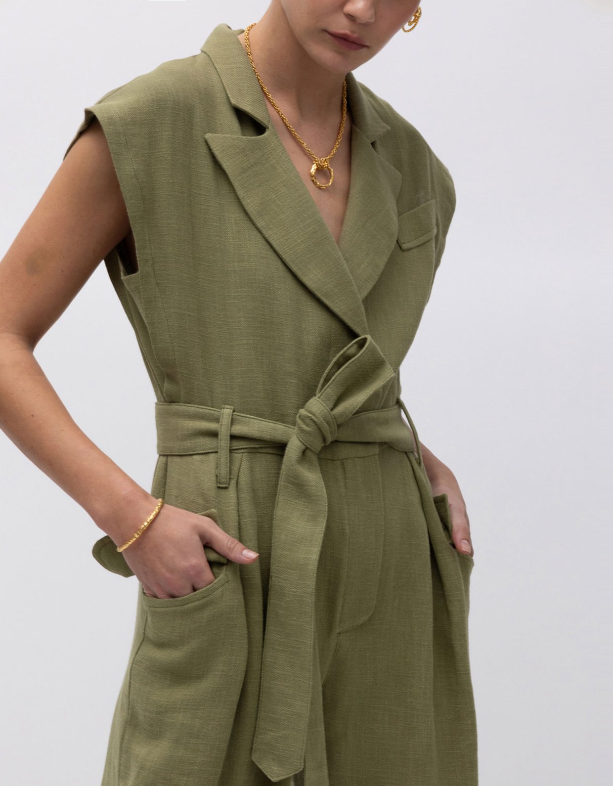 Mallory the label Apu jumpsuit olive