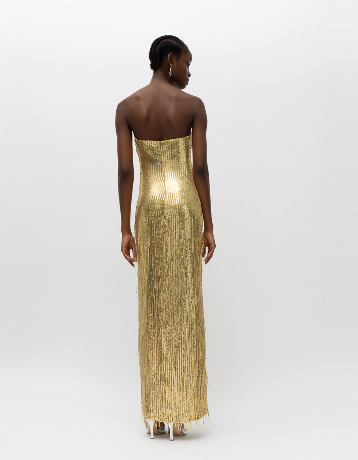 Mallory the label Noelia dress gold