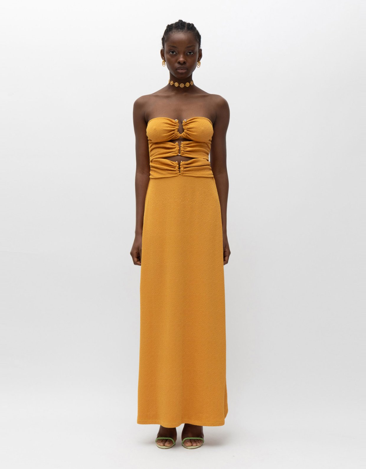 Mallory the label Jacinta dress mustard