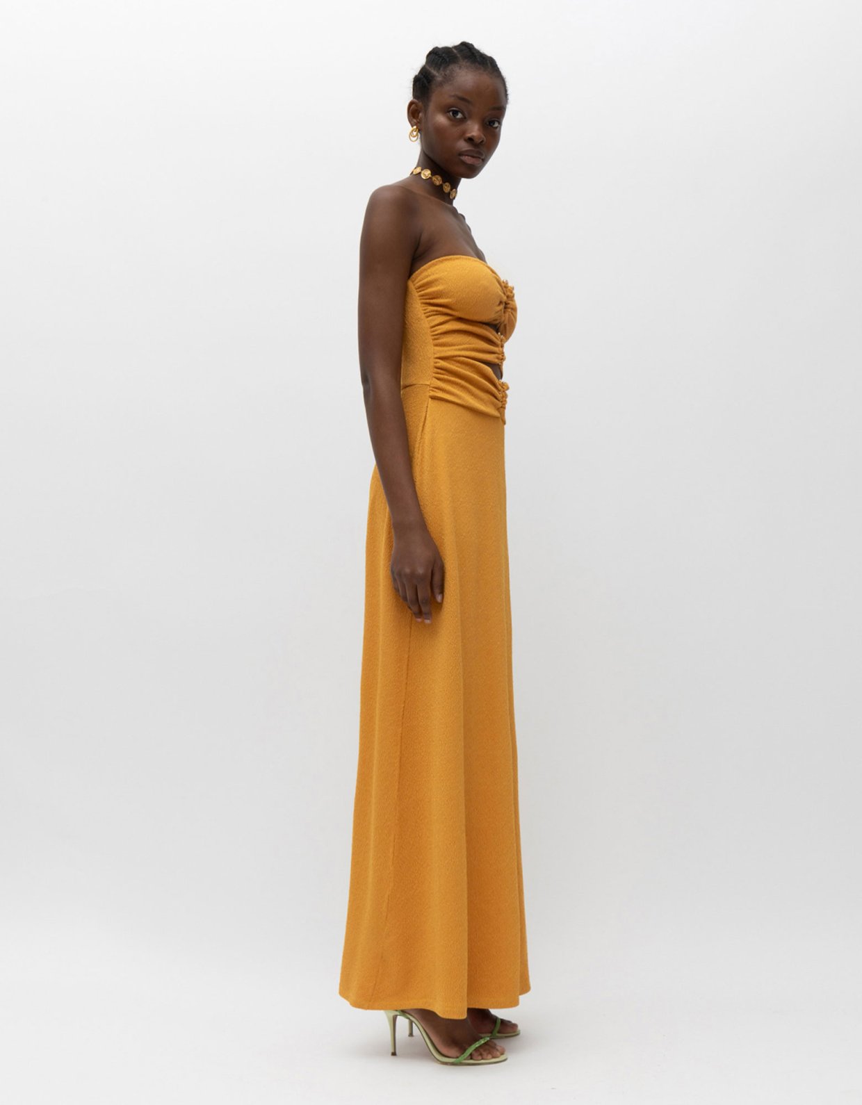 Mallory the label Jacinta dress mustard