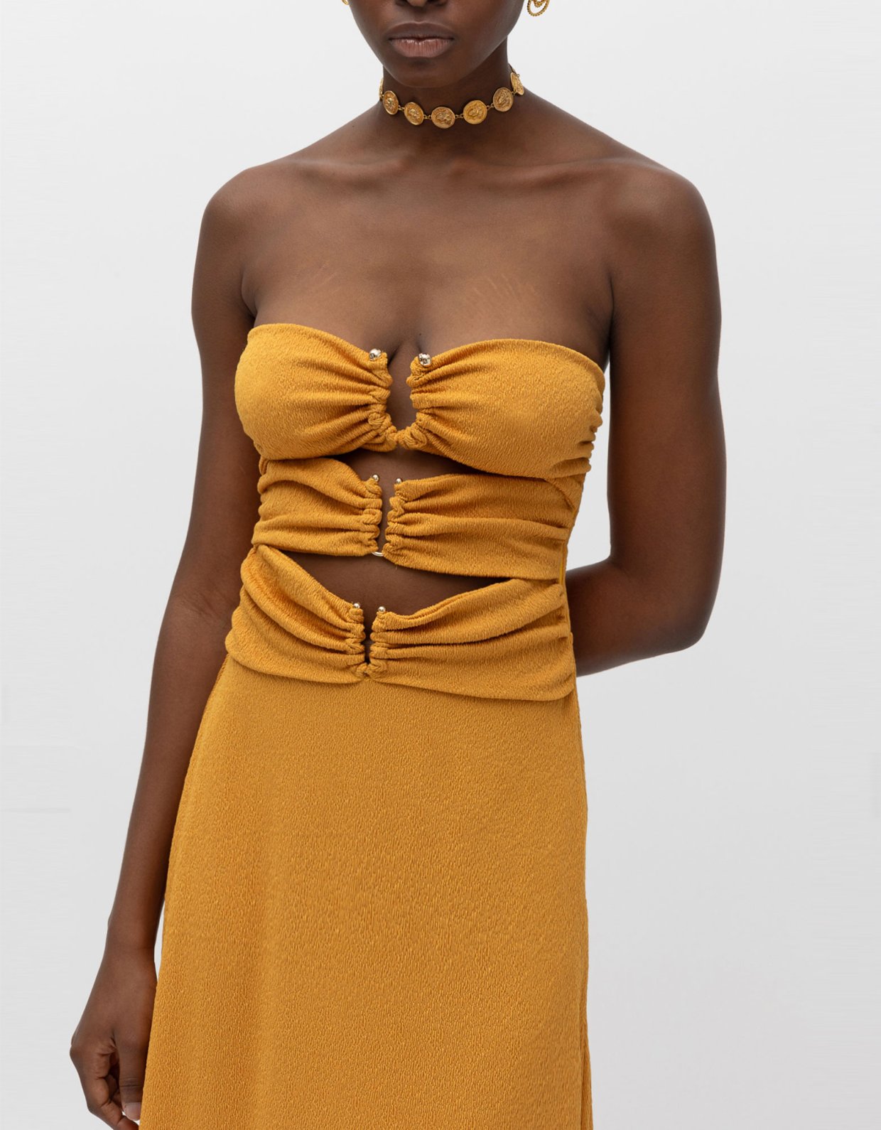 Mallory the label Jacinta dress mustard