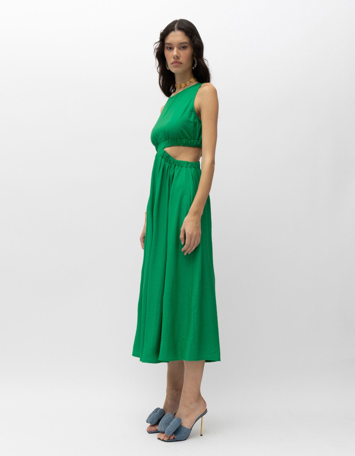 Mallory the label Choco dress green