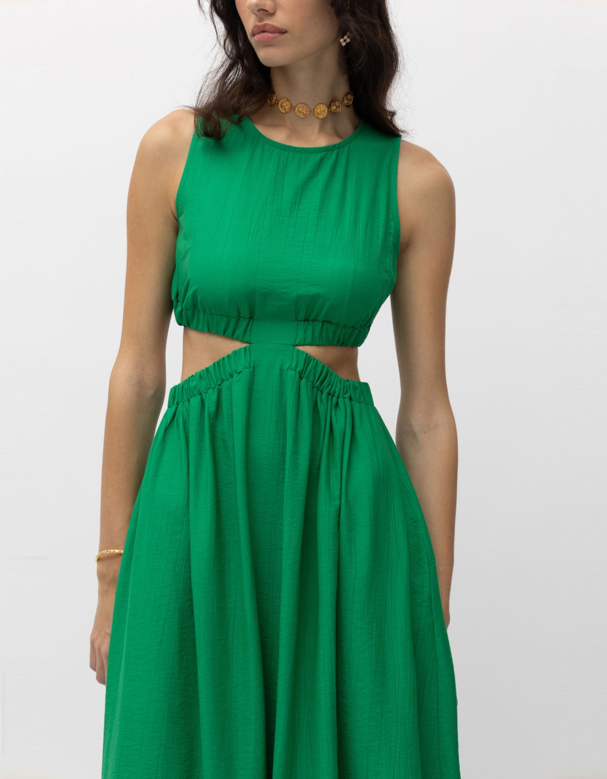 Mallory the label Choco dress green