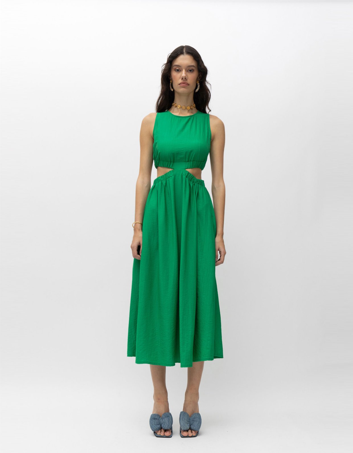 Mallory the label Choco dress green