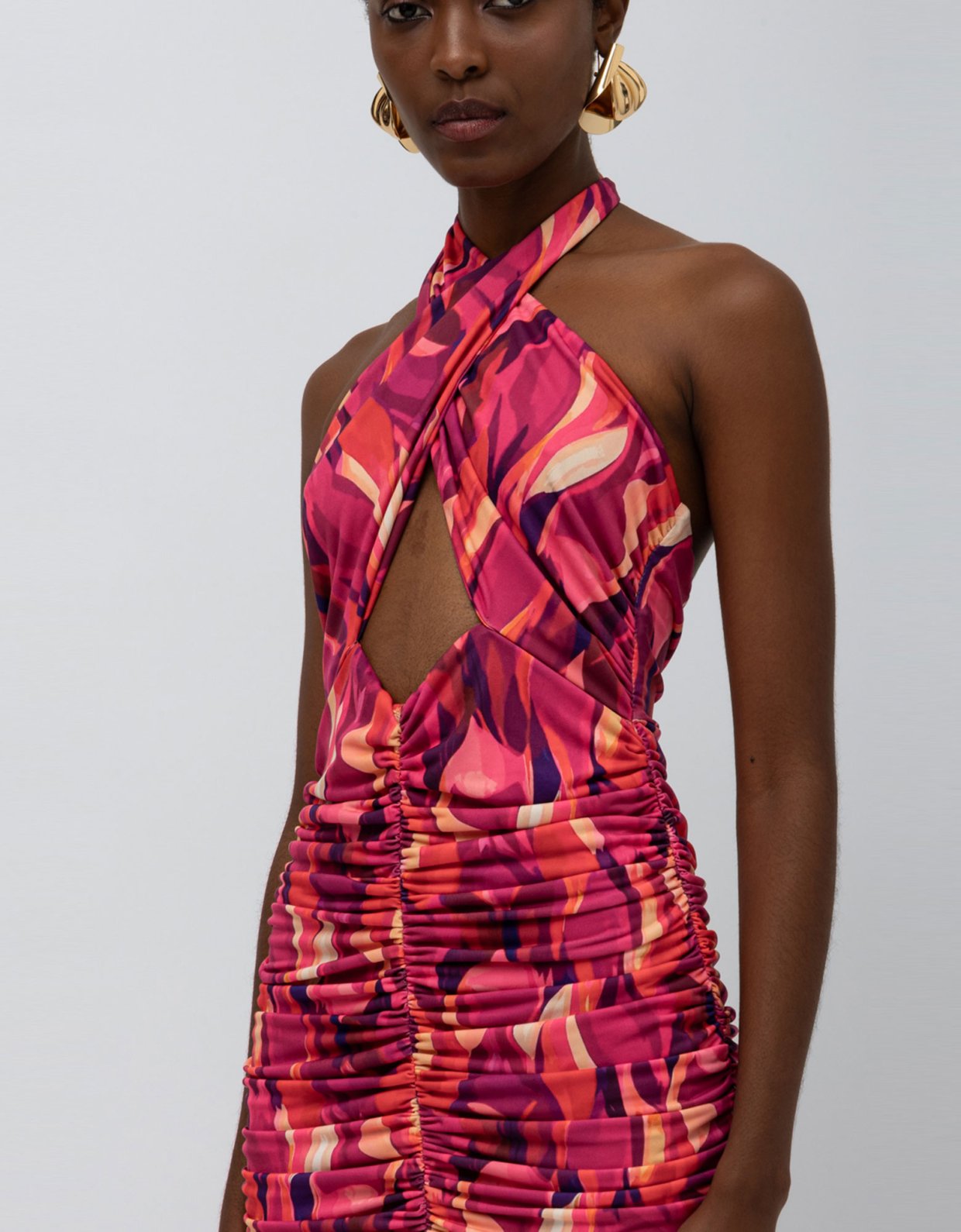 Mallory the label Eclipse dress red print