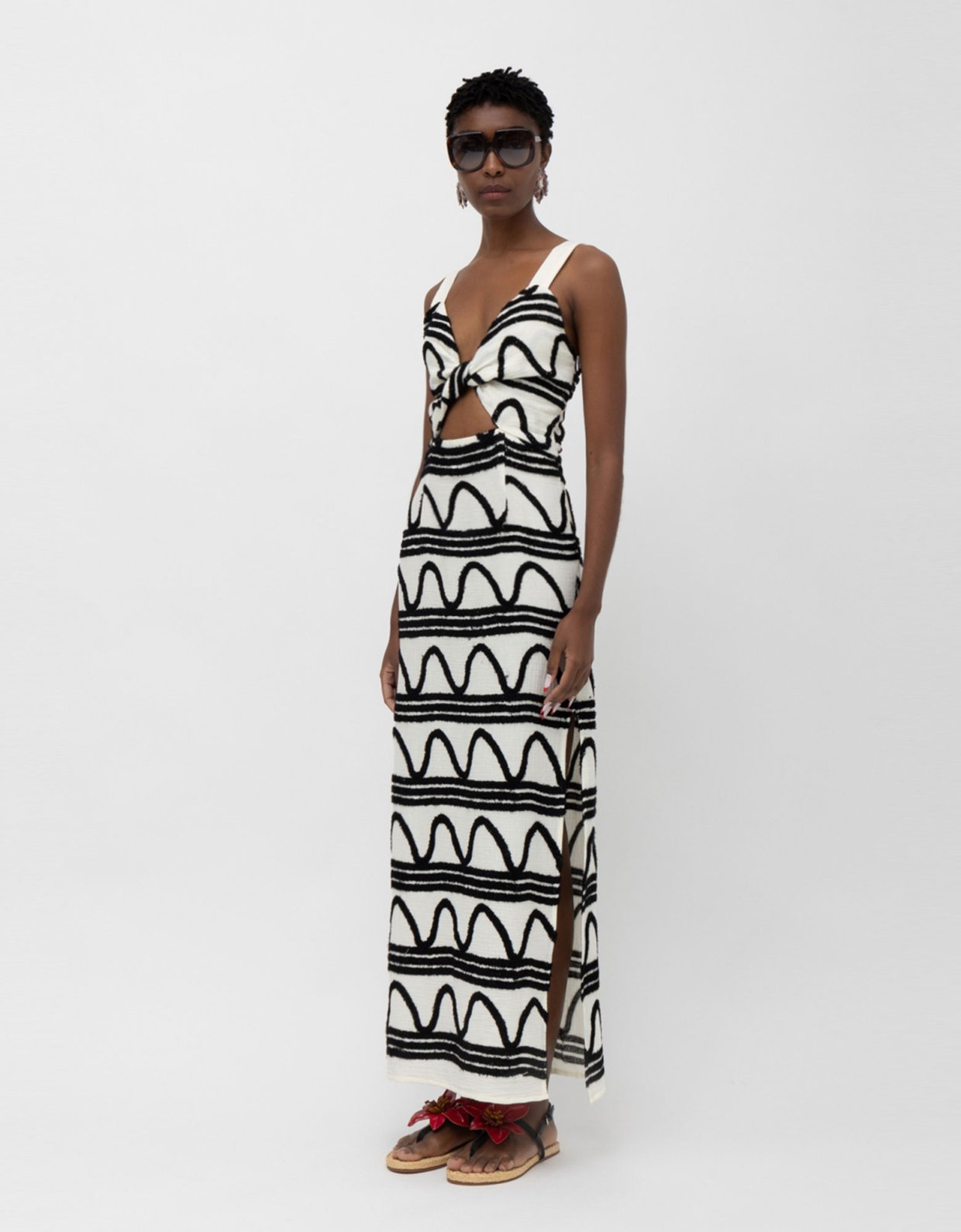 Mallory the label Kaya dress b&w