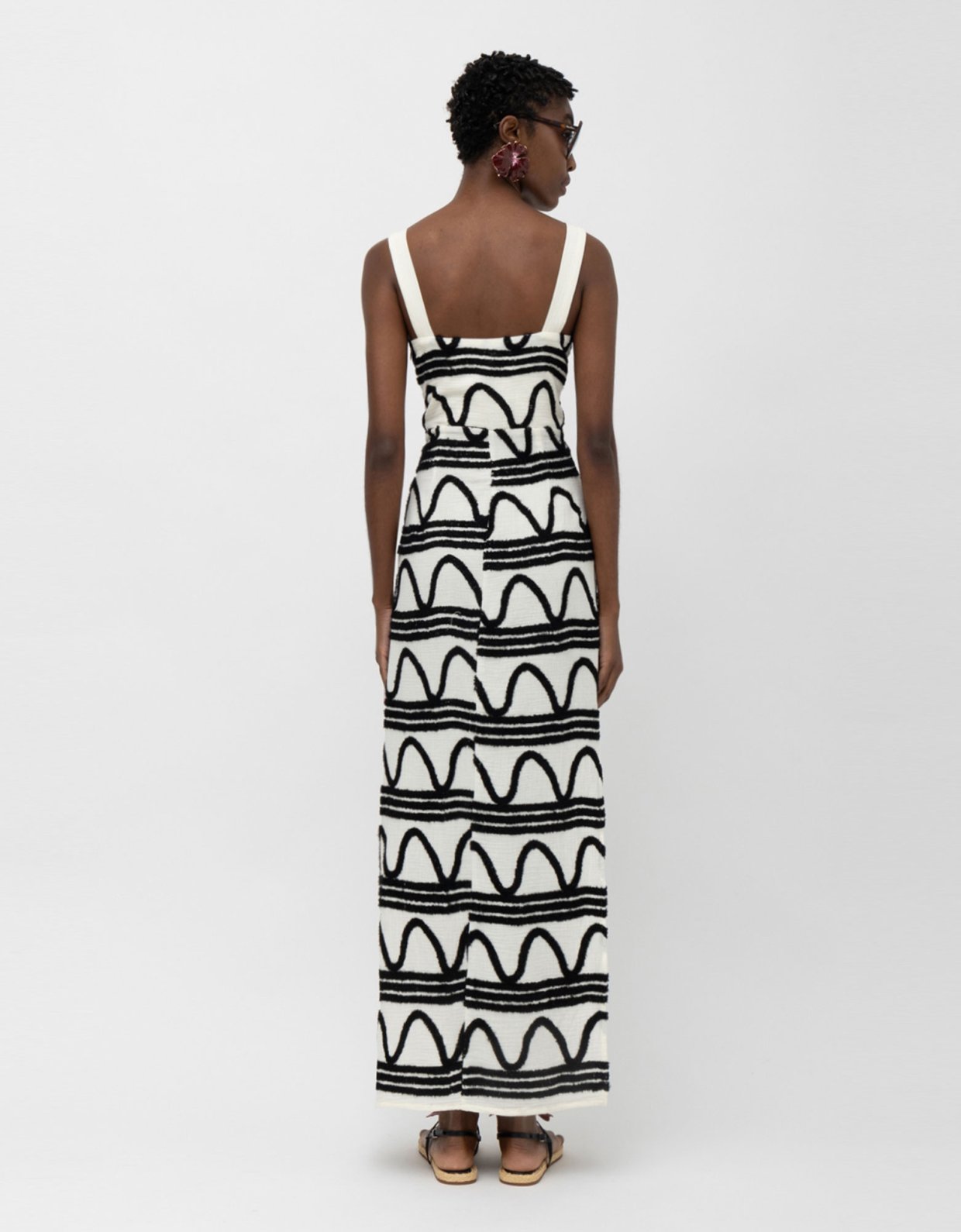 Mallory the label Kaya dress b&w