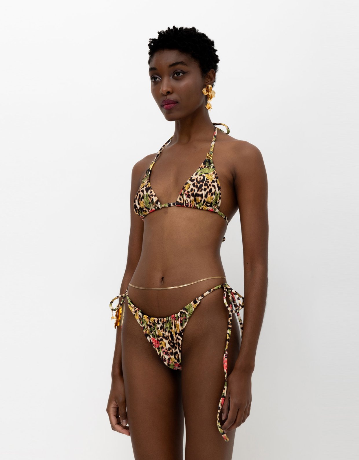Mallory the label Roar bikini leopard floral print