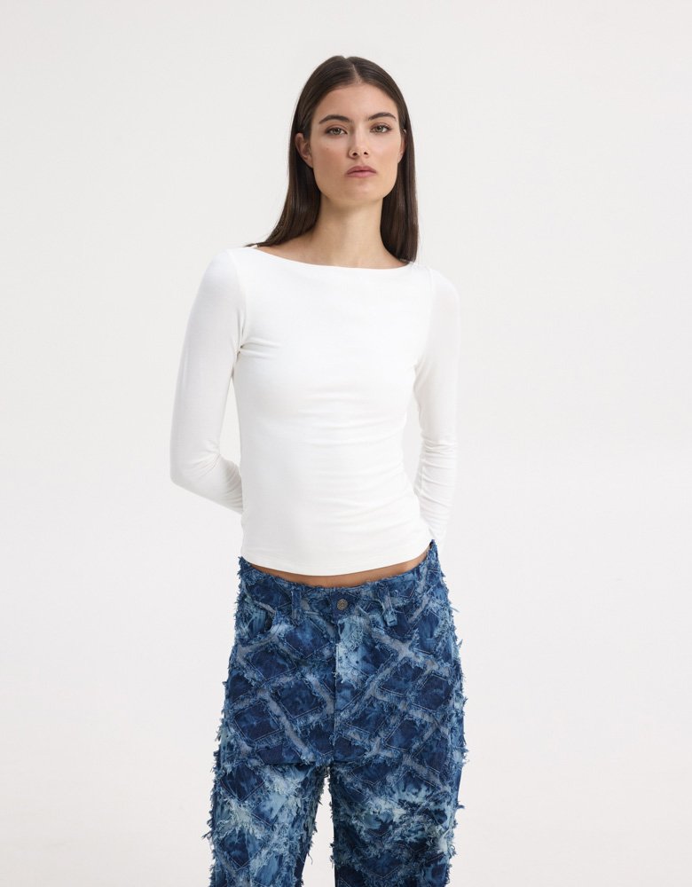 Sunset go Monica rhombus jeans tie die
