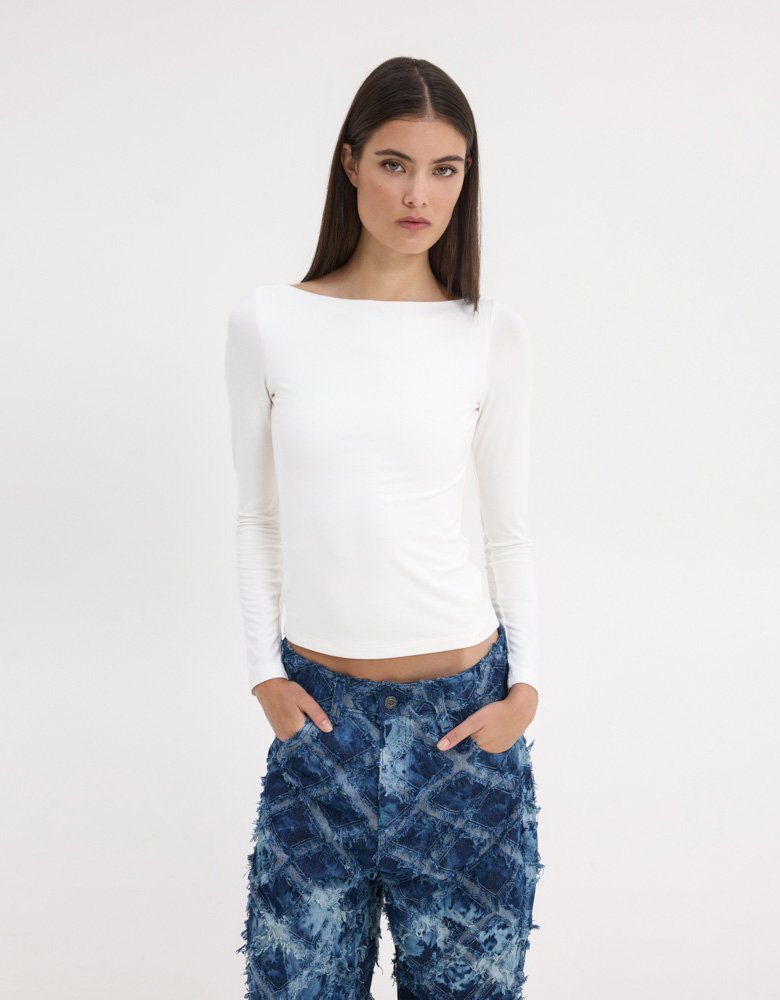 Sunset go Monica rhombus jeans tie die
