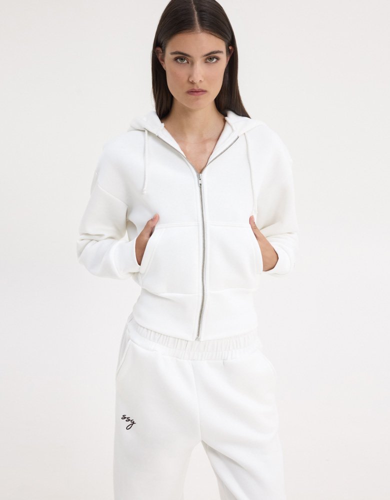 Sunset go Zen hoodie white