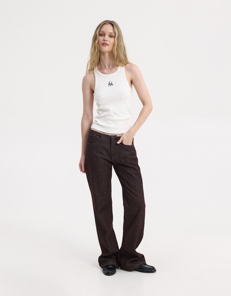 Sunset go SSG tank top white