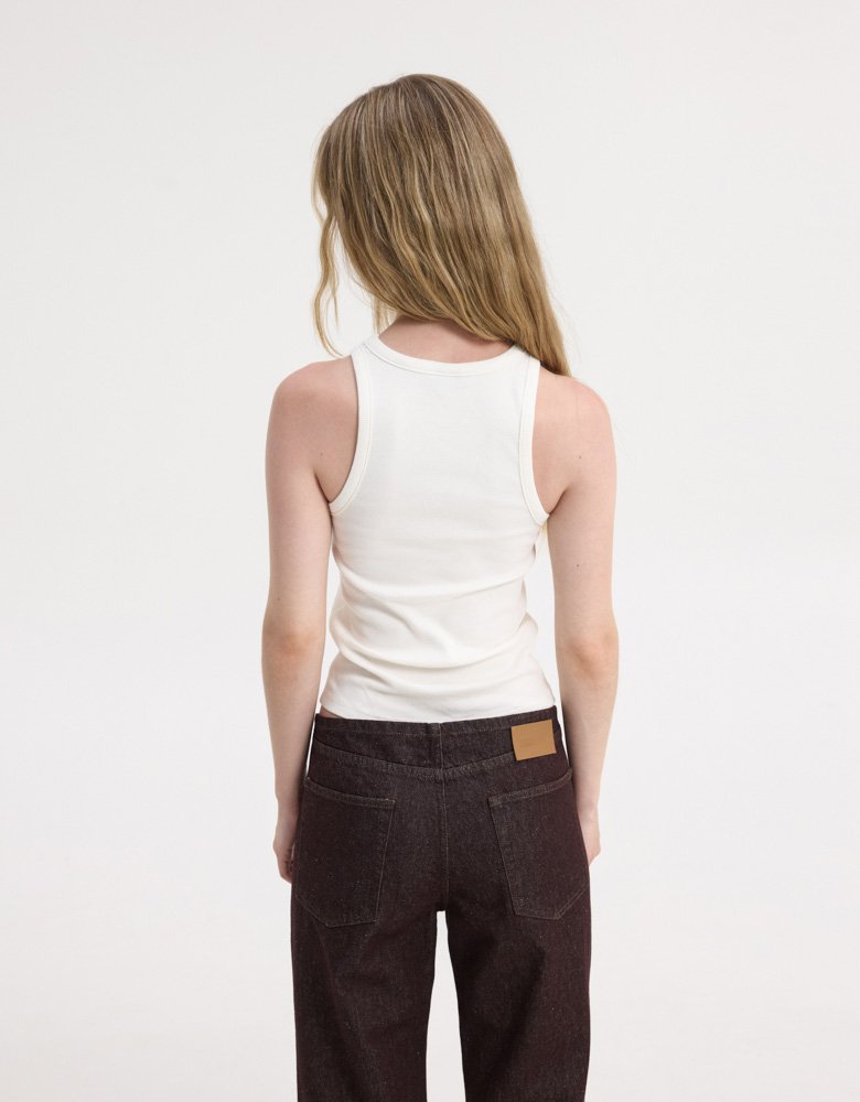 Sunset go SSG tank top white