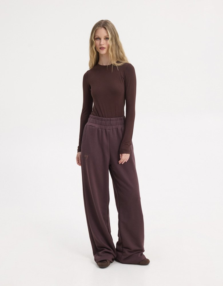 Sunset go Zen sweatpants dark brown