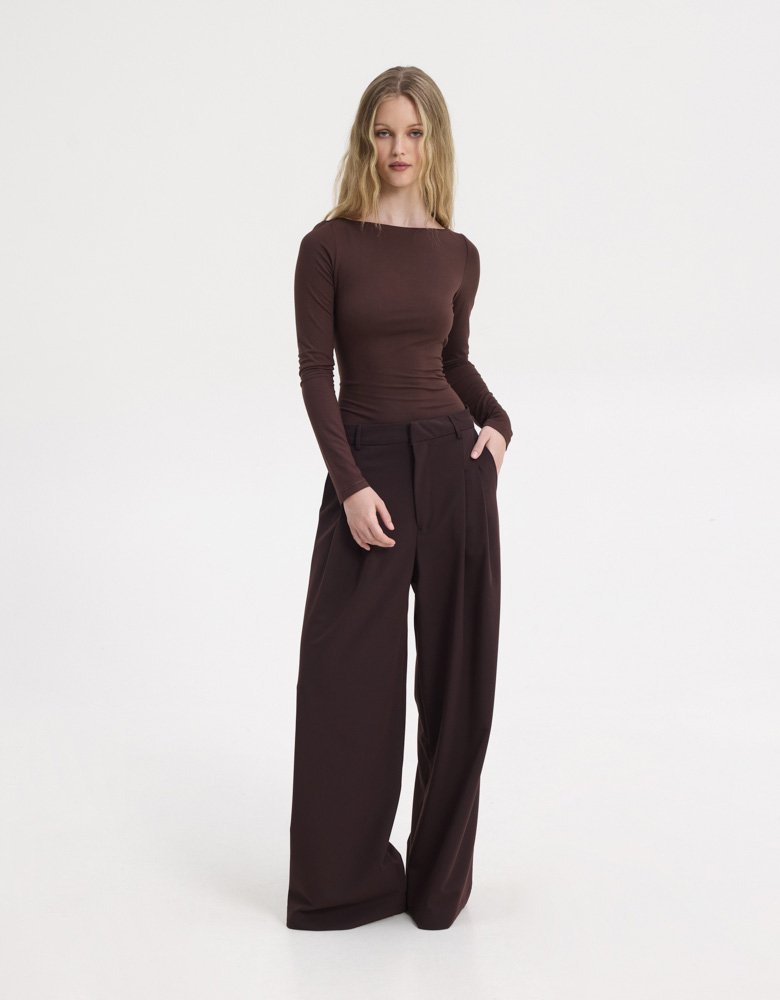 Sunset go Lauryn pants dark brown