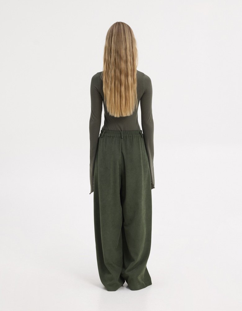 Sunset go Sarah turtleneck top khaki