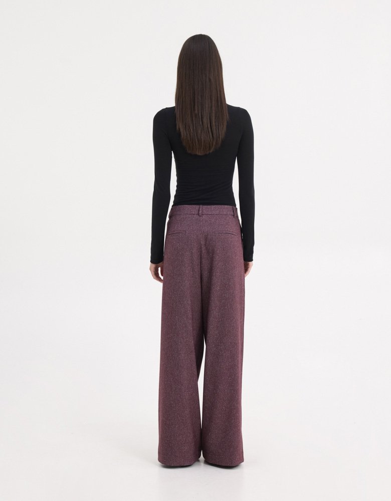 Sunset go Naya pants mélange aubergine