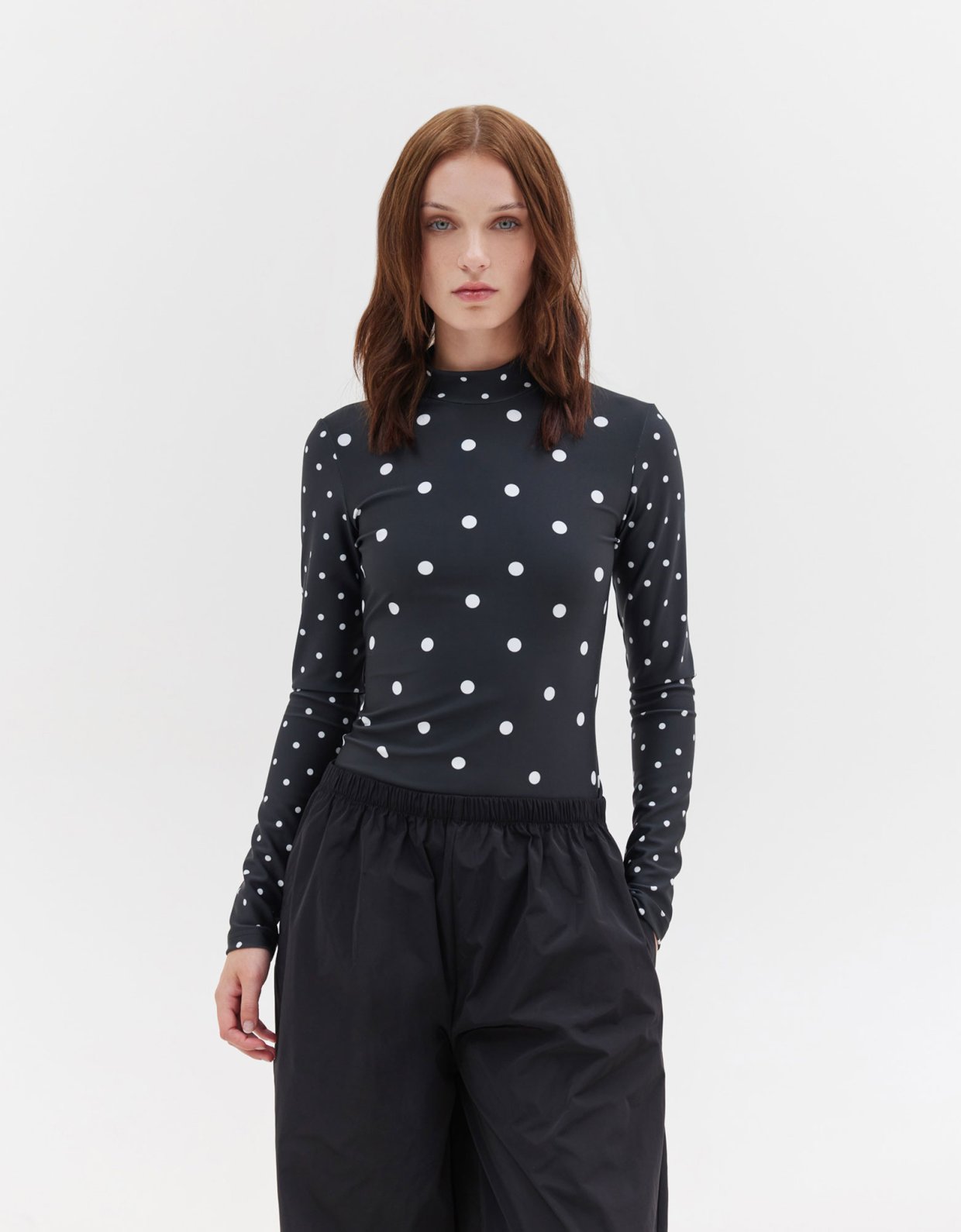 Sunset go Gilda top polka dots