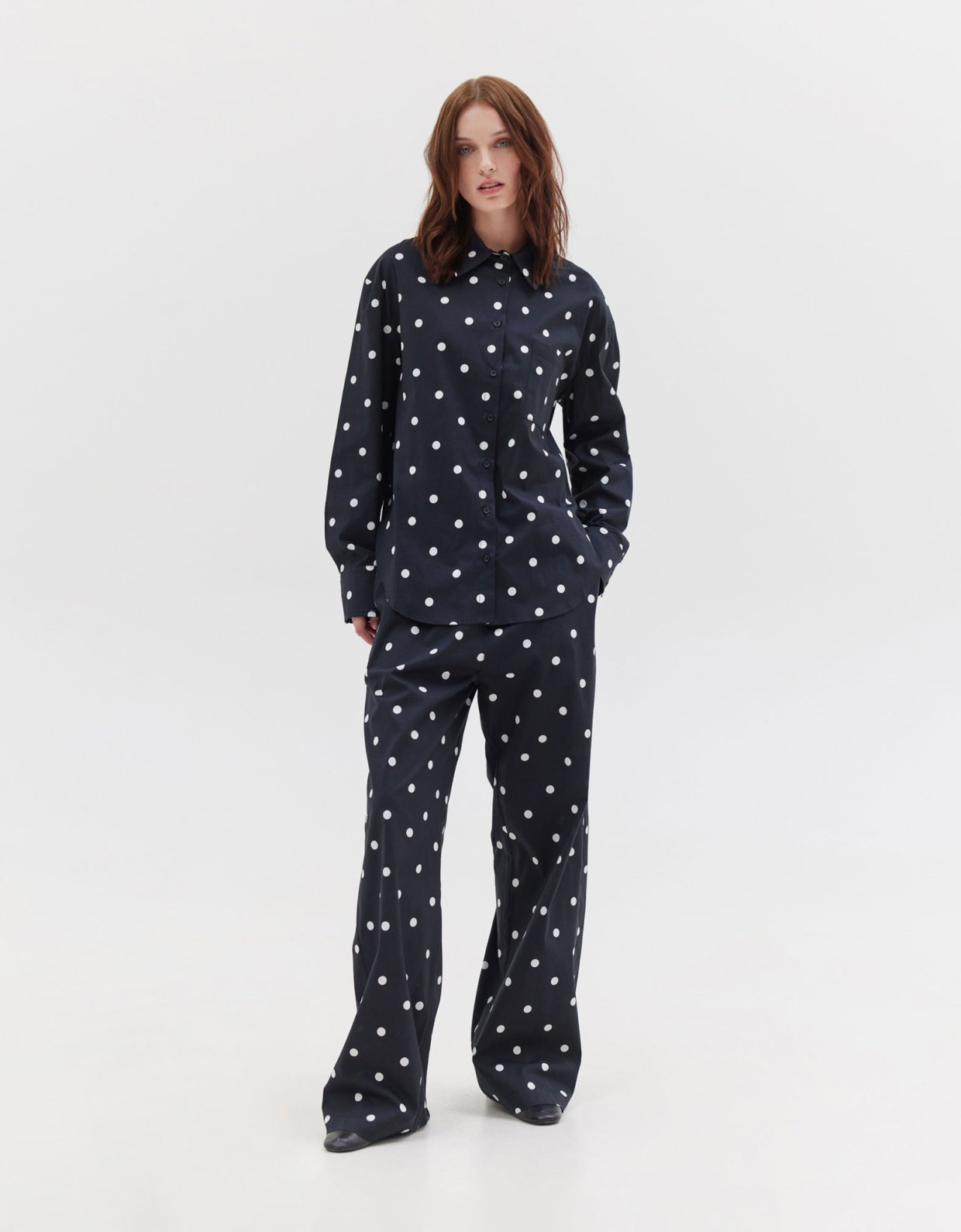 Sunset go Agnes shirt polka dots