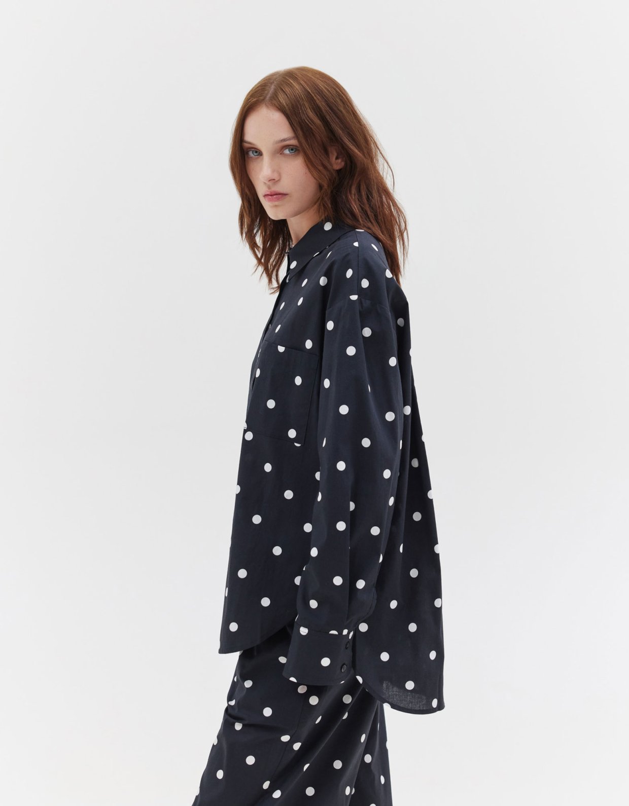 Sunset go Agnes shirt polka dots