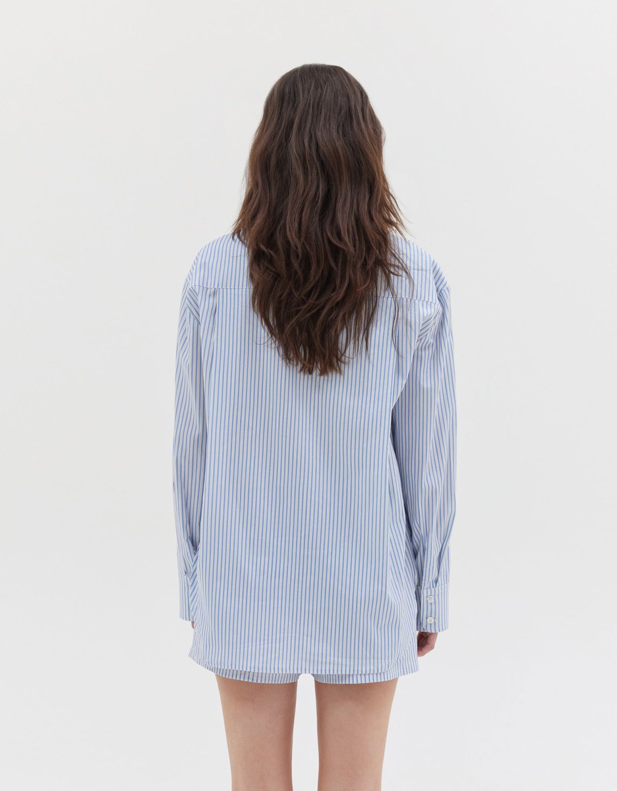 Sunset go Agnes shirt ciel stripes