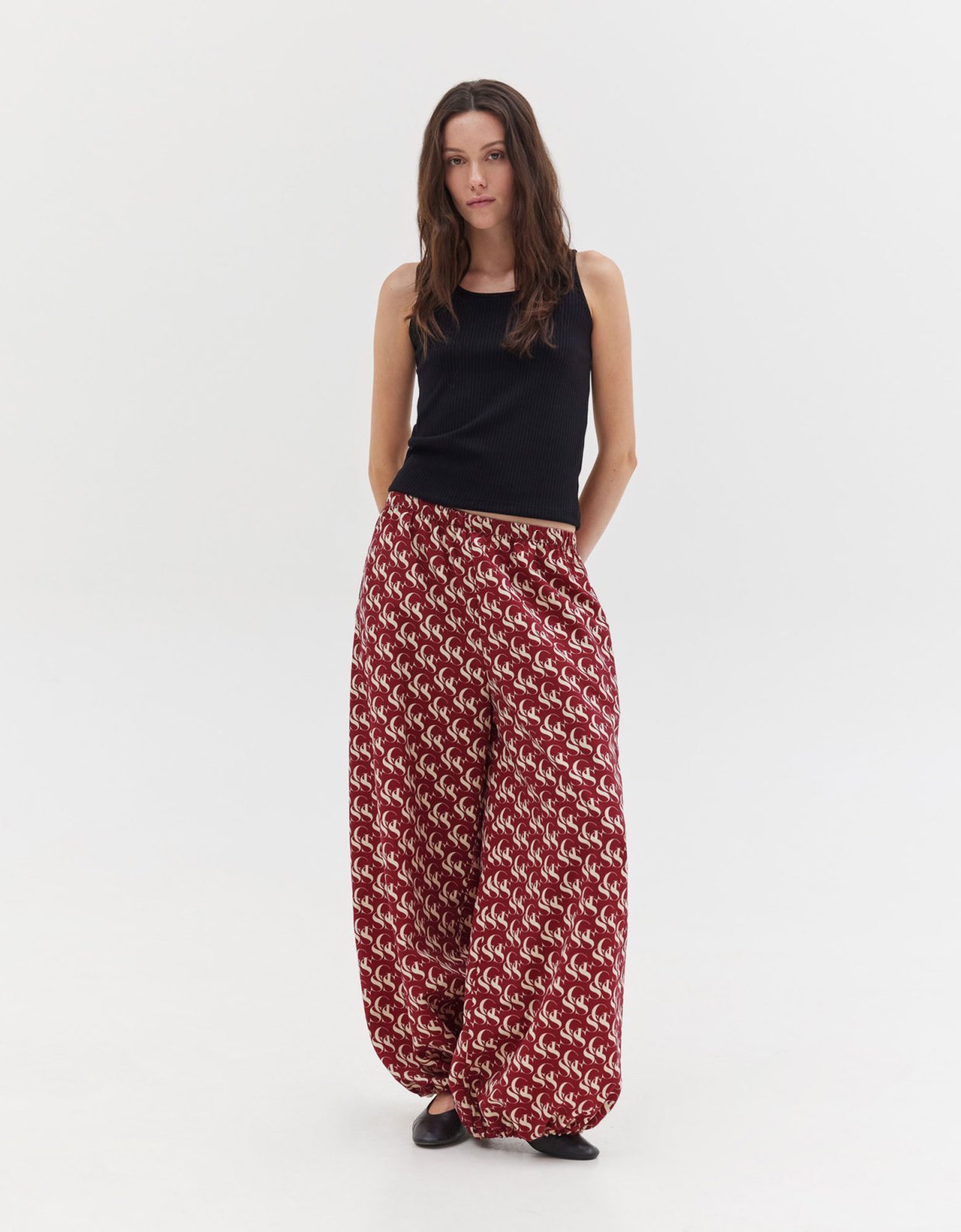 Sunset go Updated steeze pants ssg burgundy